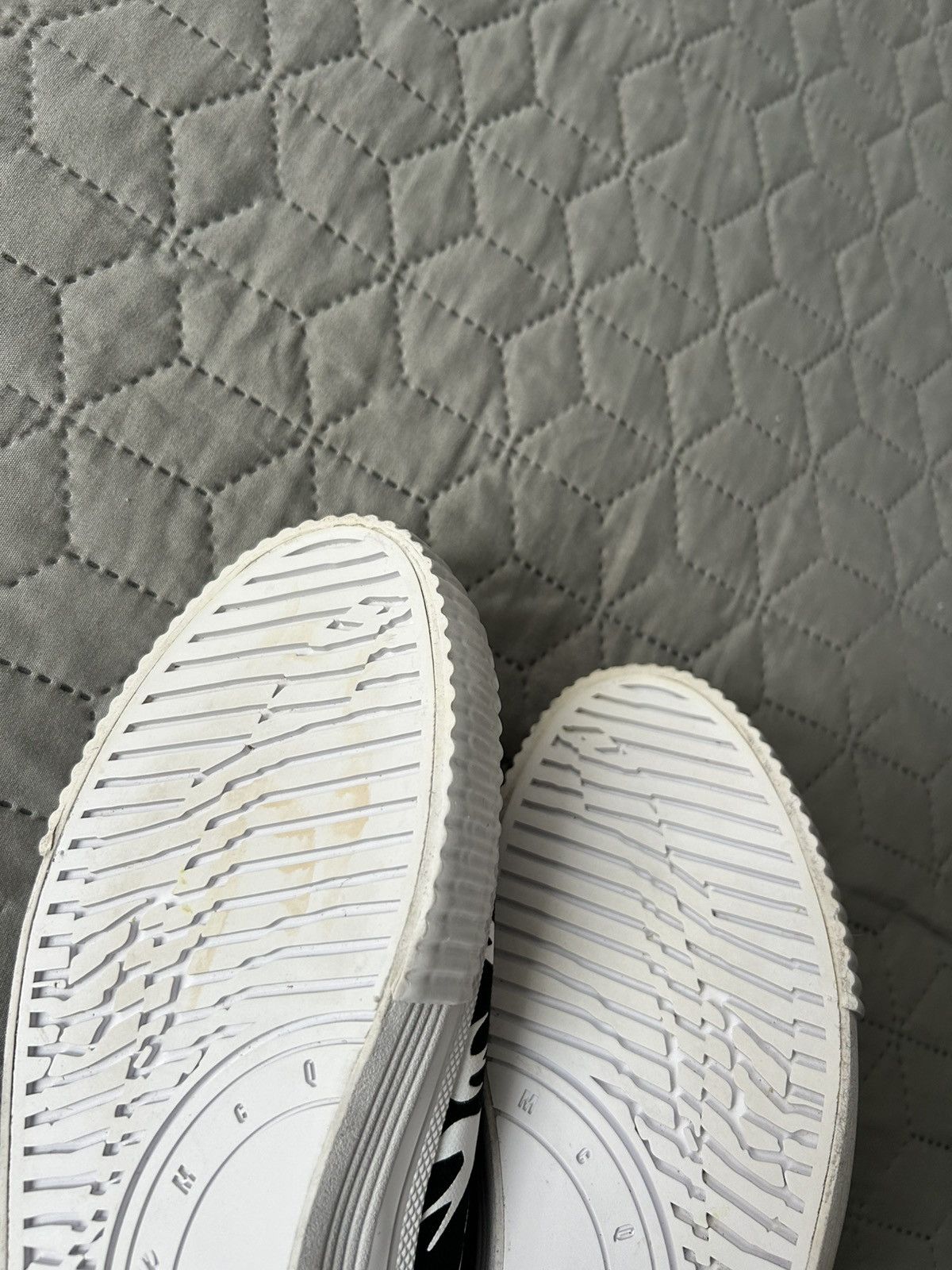 Alexander McQueen Alexander McQueen Black Canvas Slip On Trainers Unisex Size US 8.5 / IT 38.5 - 11 Thumbnail