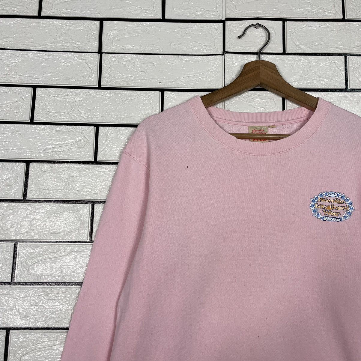 Japanese Brand Piko Hawaian Longboard Wear Pink Sweatshirt Size M / US 6-8 / IT 42-44 - 6 Thumbnail