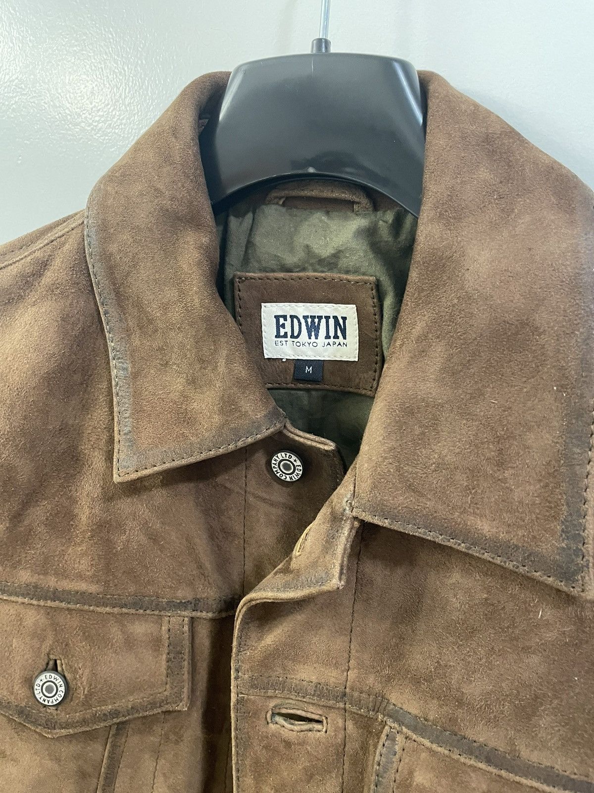 Edwin Edwin Suede Leather Rider Jacket Size US M / EU 48-50 / 2 - 2 Thumbnail