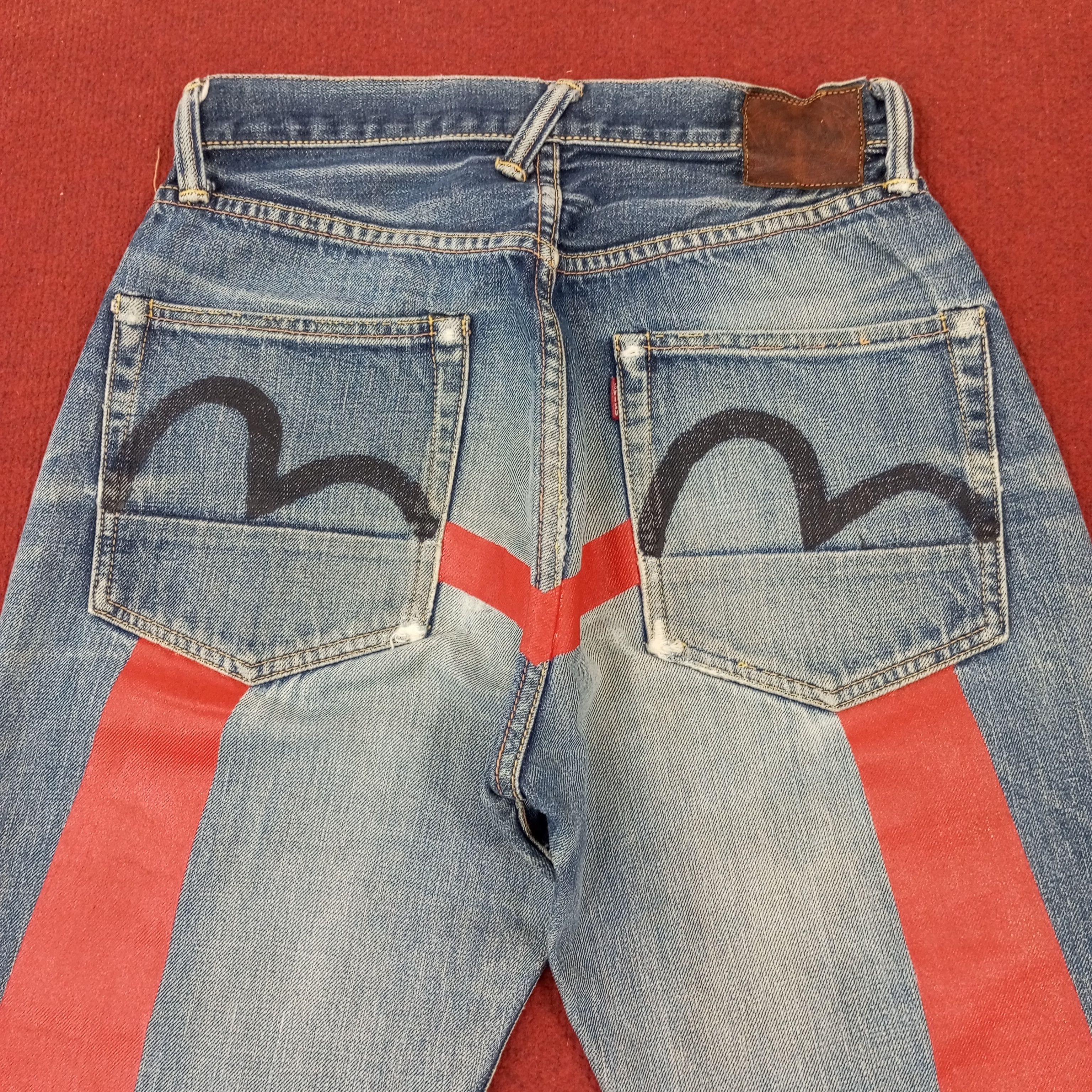 Evisu × Japanese Brand × Vintage Evisu Japanese Fashion Style Custom Daicock Distressed Jeans Size US 27 - 2 Thumbnail