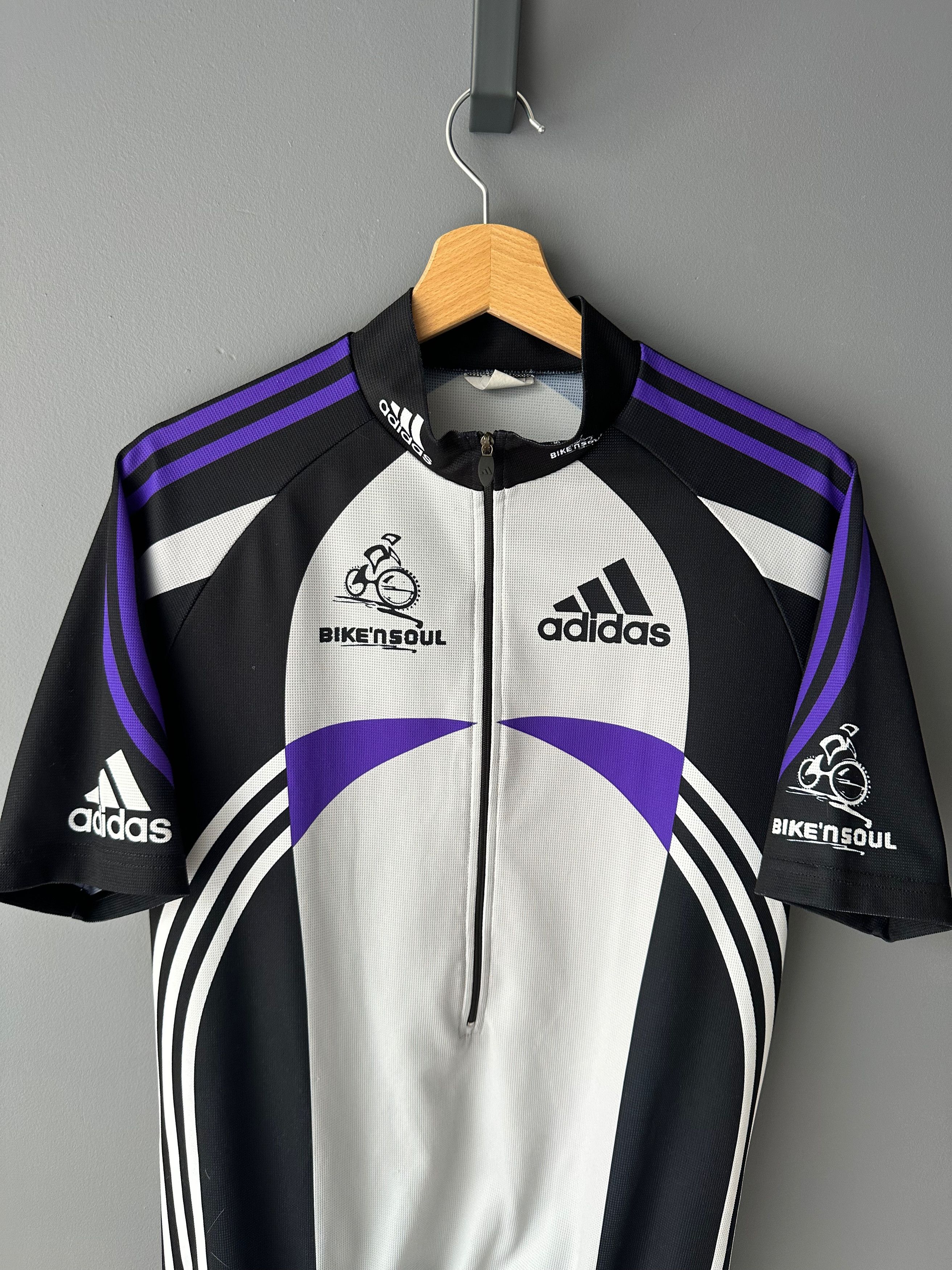 Adidas Adidas Vintage Cycling Jersey Shirt made in Italy Size US L / EU 52-54 / 3 - 2 Thumbnail