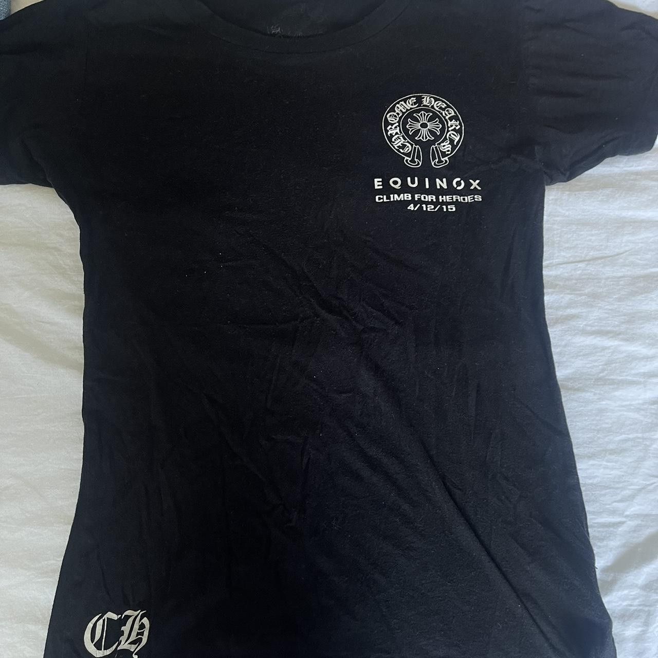 image of Chrome Hearts Equinox Climb For Heroes T-Shirt in Black, Men's (Size Medium)