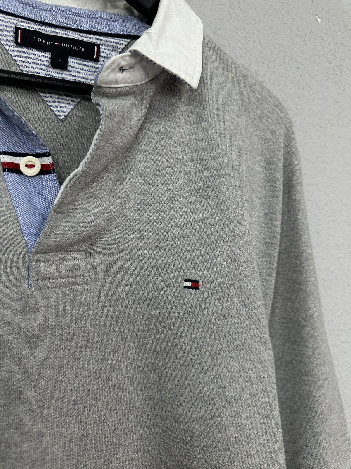 Tommy Hilfiger Vintage Regby Tommy Hilfiger Y2k Shirt Cotton Streetwear Size US L / EU 52-54 / 3 - 4 Thumbnail