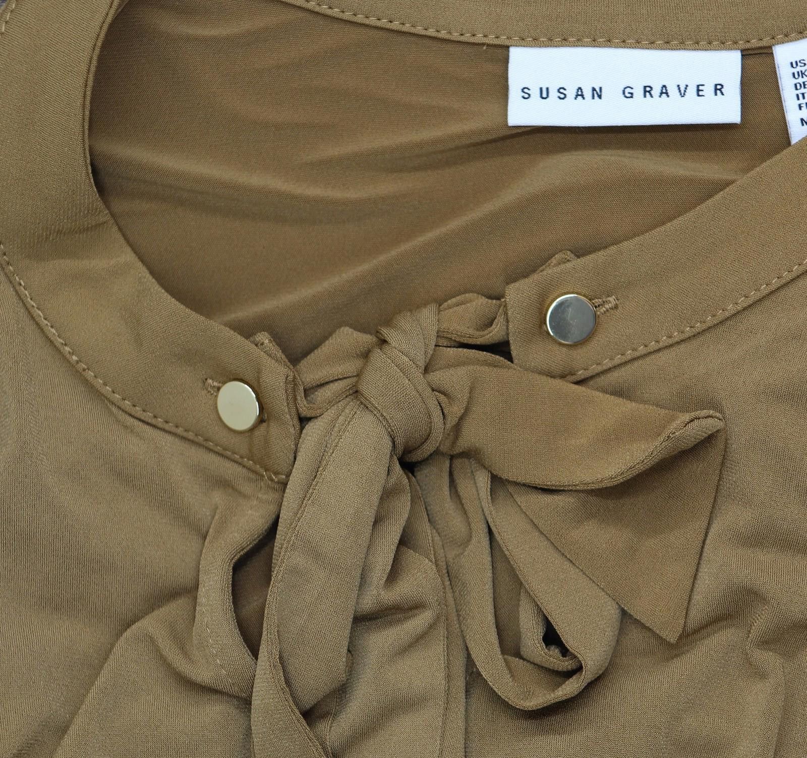 Other Susan Graver Liquid Knit Shell Top Caramel Twist Brown 2x Size XXL / US 16-18 / IT 52-54 - 5 Thumbnail
