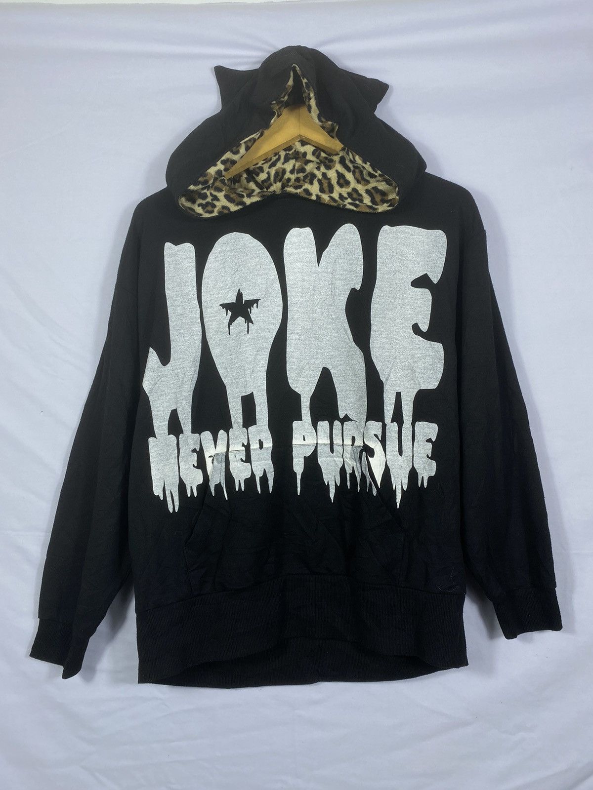 20471120 Vintage Galyge bono joke glitter skull hoodie ifsix style Size US M / EU 48-50 / 2 - 1 Thumbnail