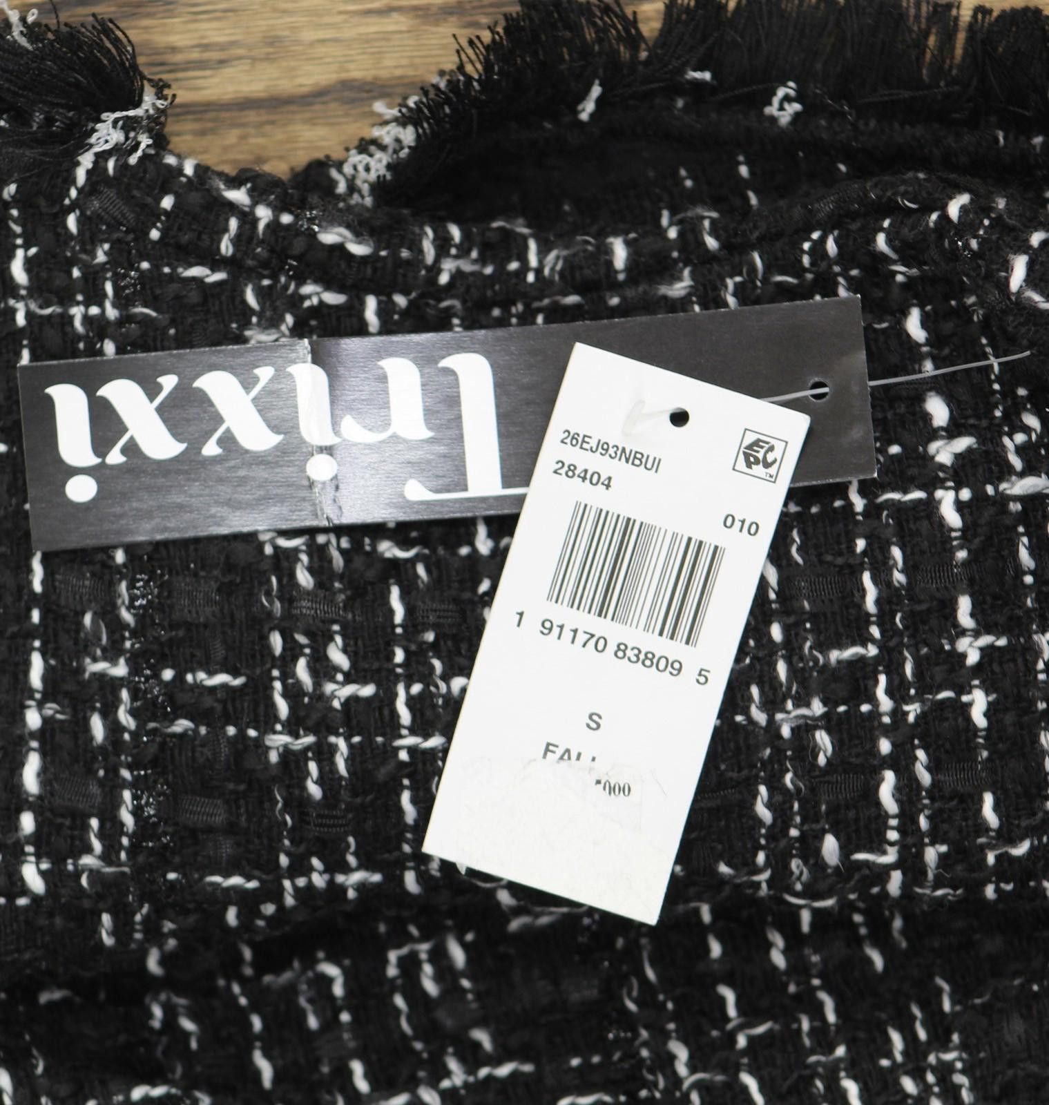 Other Nwt Trixxi Boucle Faux Pocket Tweed Dress Black / White S Size S / US 4 / IT 40 - 3 Thumbnail