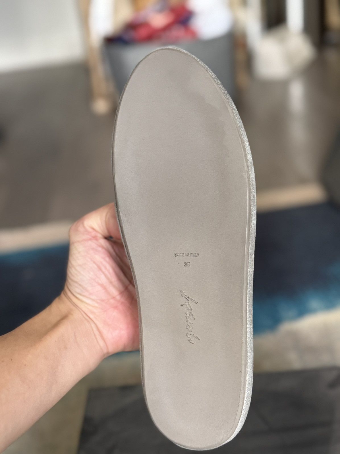 Marsell Gray ballerina flats in suede 100% calf leather Size US 6 / EU 39 - 3 Thumbnail