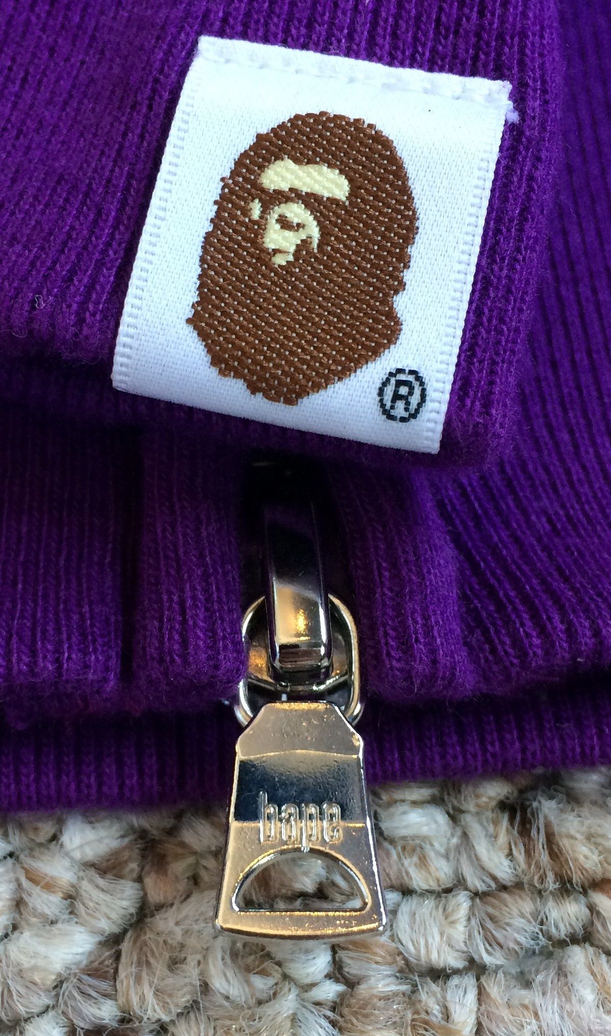 Bape OG Bathing Ape Purple Camo Full Zip Hoodie Size US L / EU 52-54 / 3 - 3 Thumbnail