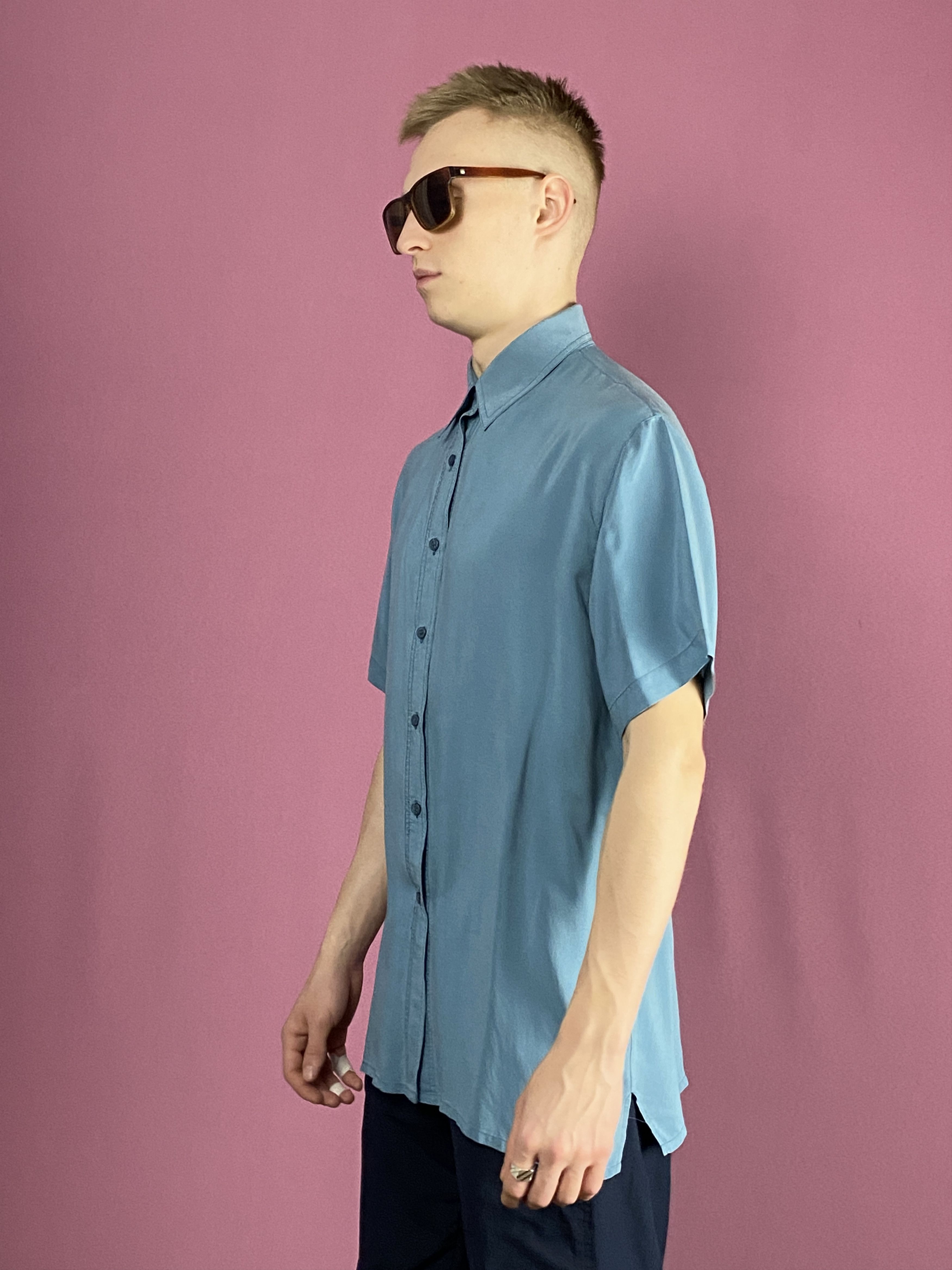 Vintage 90s Vintage Men's Short Sleeve Shirt - M Size US M / EU 48-50 / 2 - 2 Thumbnail
