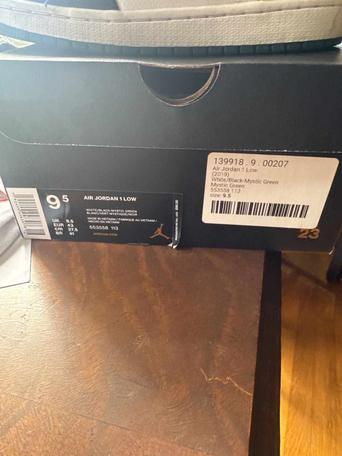 Jordan Brand × Nike Jordan 1 low-Mystic Green Size US 9.5 / EU 42-43 - 2 Thumbnail