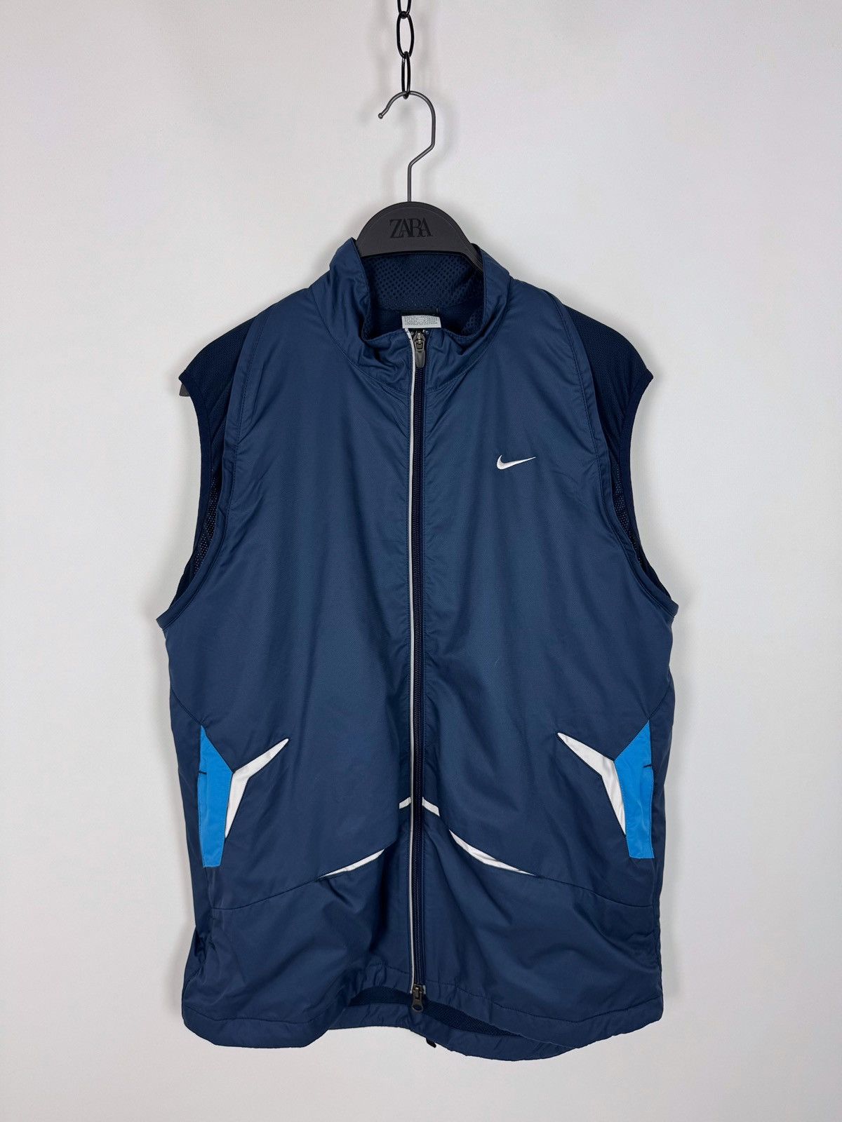 Nike Y2K Vintage Nike 2in1 Paneled Nylon Vented Running Jacket Size US M / EU 48-50 / 2 - 22 Thumbnail