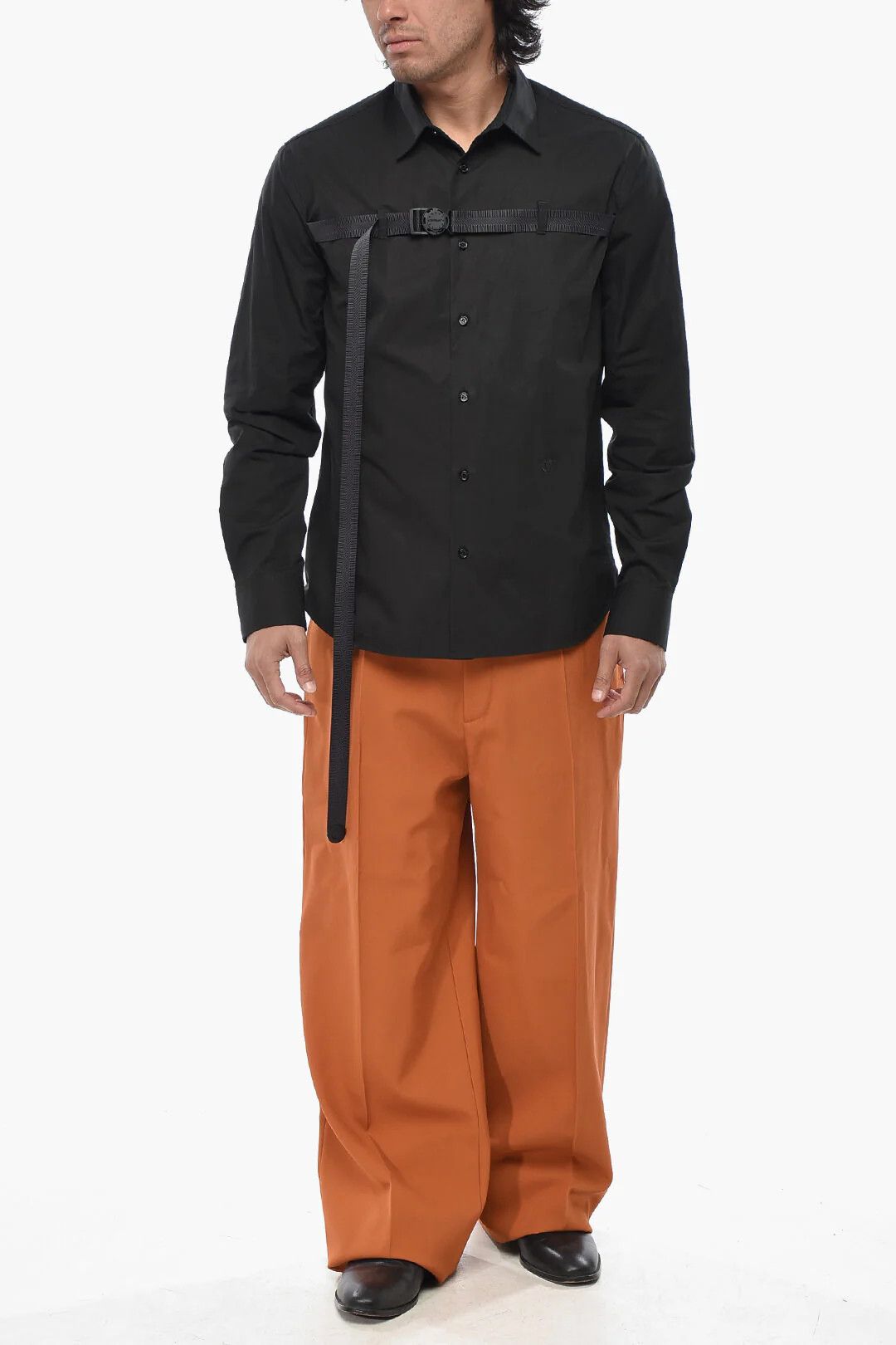 Off-White og1mm0526 Poplin Shirt in Black Size US L / EU 52-54 / 3 - 4 Thumbnail
