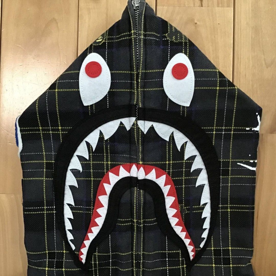 Bape × Undefeated BAPE × Undefeated Check Shark full zip Hoodie a bathing ape Size US M / EU 48-50 / 2 - 4 Thumbnail