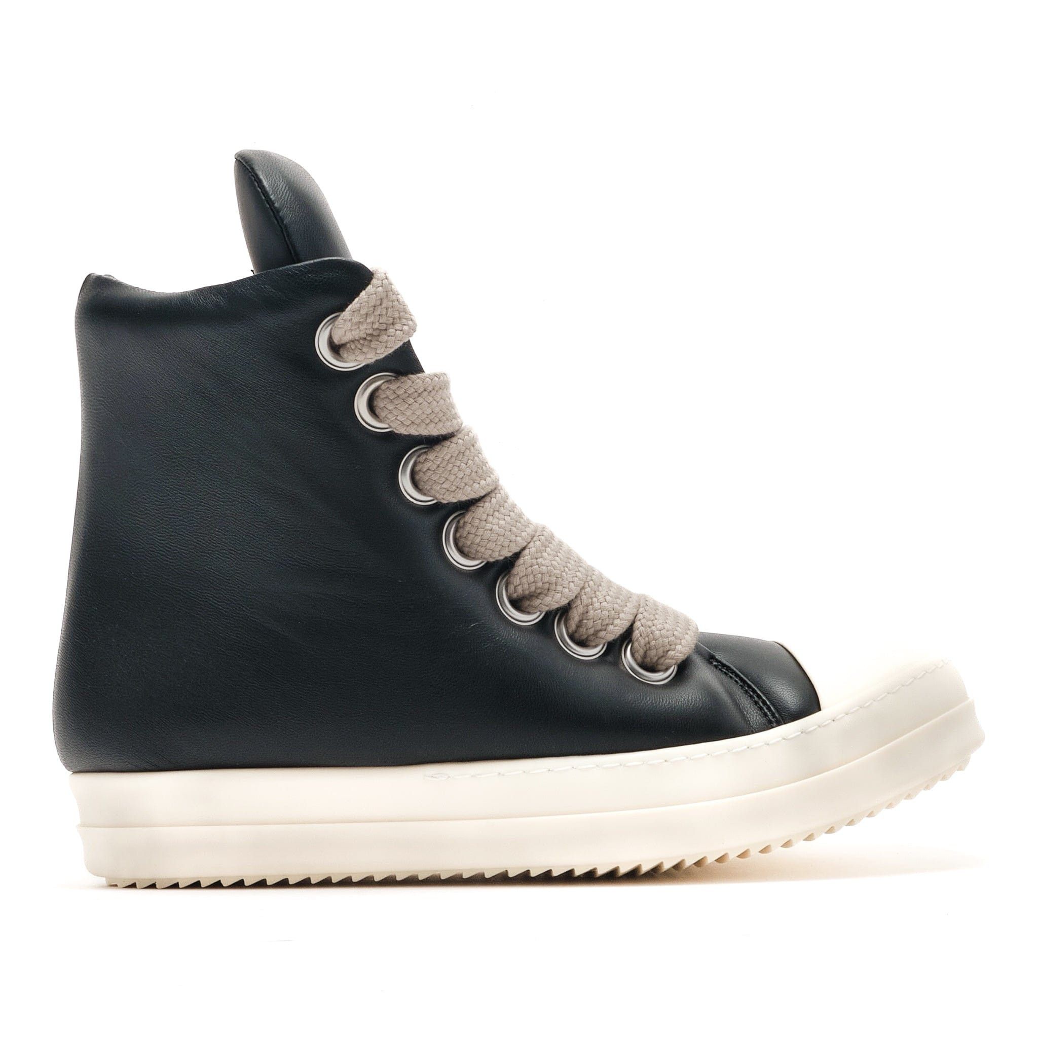 Rick Owens × Rick Owens Drkshdw *NEW* BLACK JUMBO LACE HIGH
