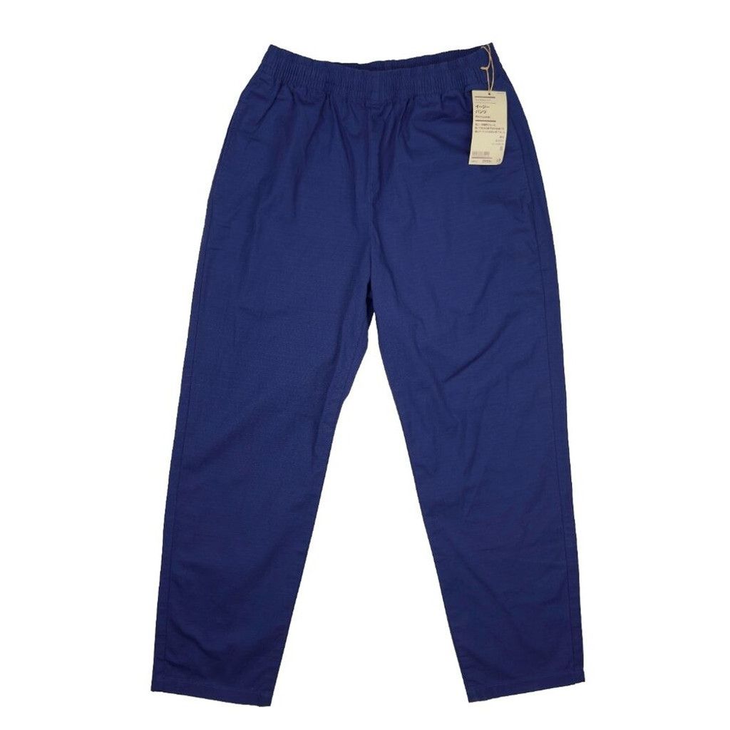 Muji NWT* MUJI Easy Pants Slim Organic Blue Chino Japanese sz S Size US 26 / EU 42 - 1 Thumbnail