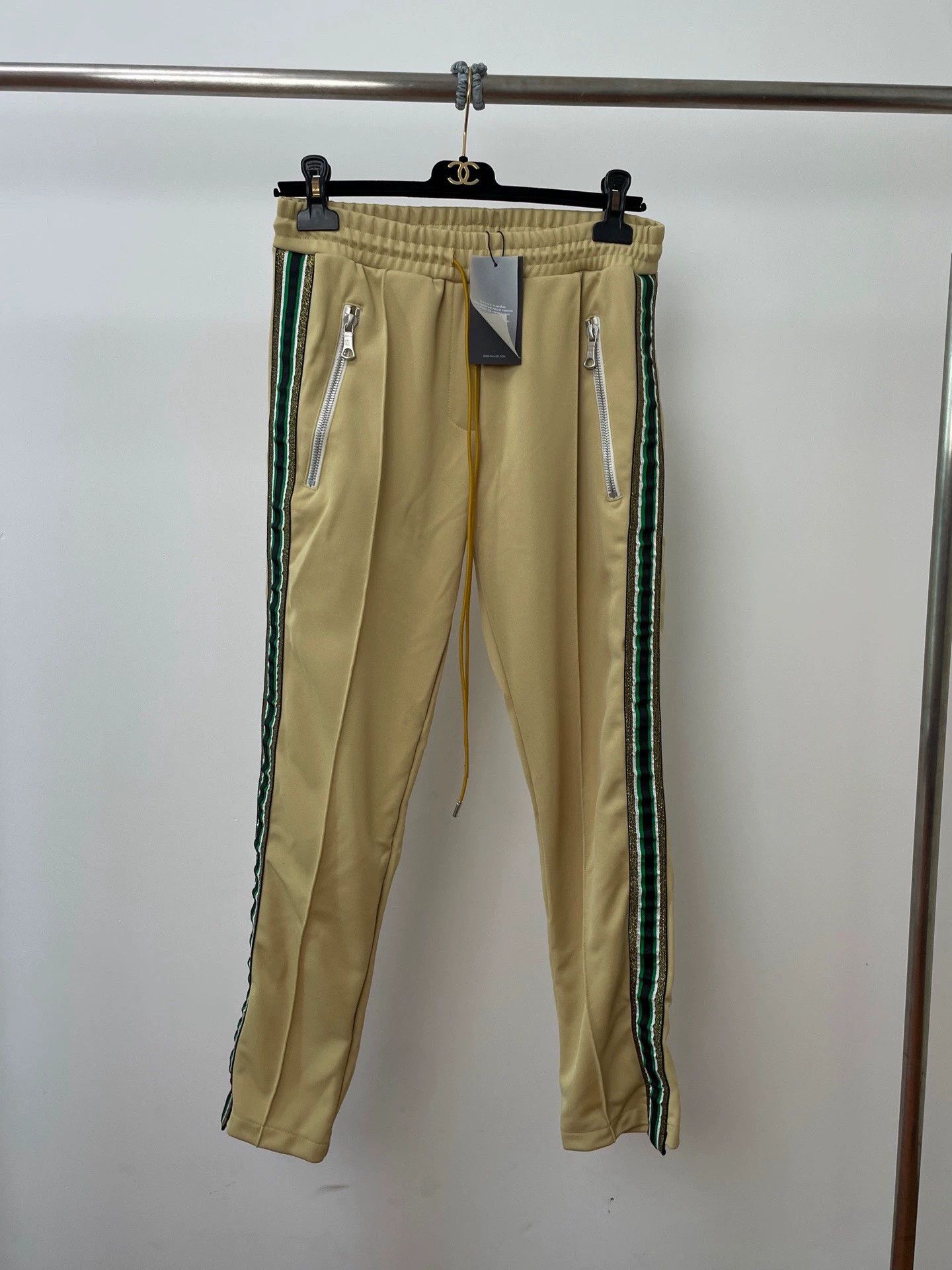 Rhude Rhude SS23 Green Striped Gold Trim Glitter M Pants Size US 32 / EU 48 - 1 Thumbnail