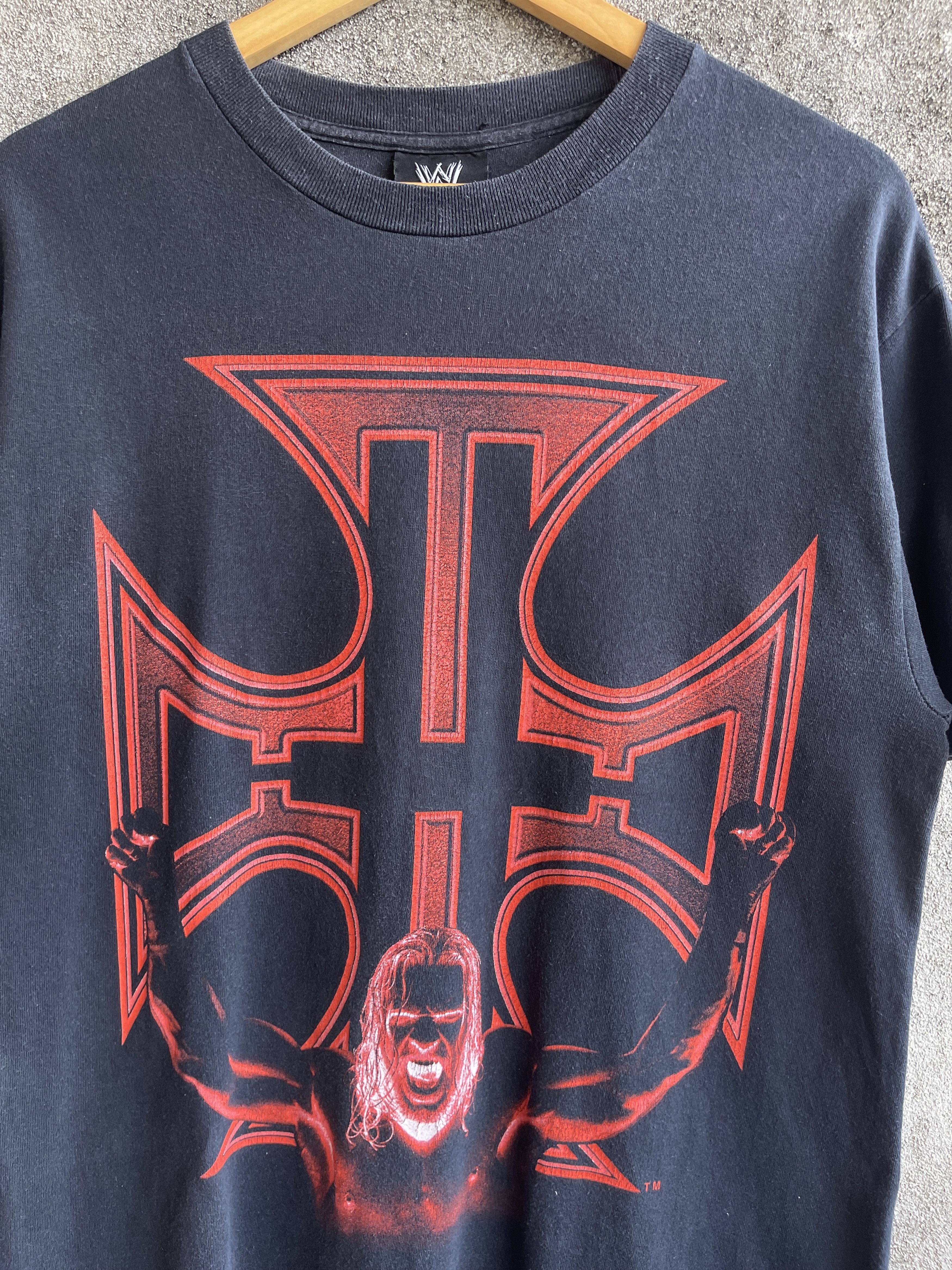 WWE Vintage’y2k🔥WWE TRIPLE H Wrestling🔥Big Prints Sun Faded Tee Size US M / EU 48-50 / 2 - 7 Thumbnail