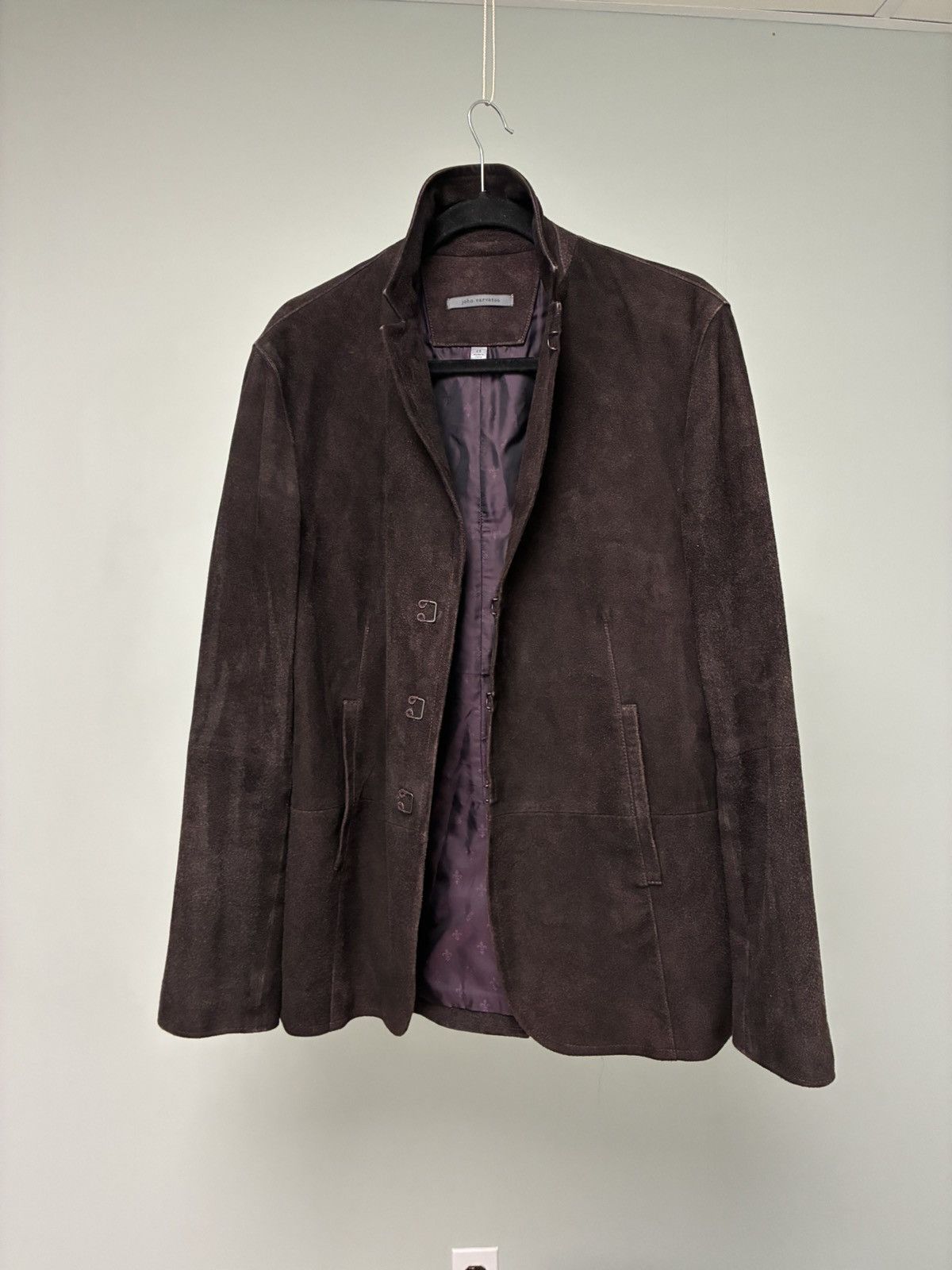 John Varvatos Suede hook and bar jacket EU 48 USA 38 Size US M / EU 48-50 / 2 - 9 Thumbnail