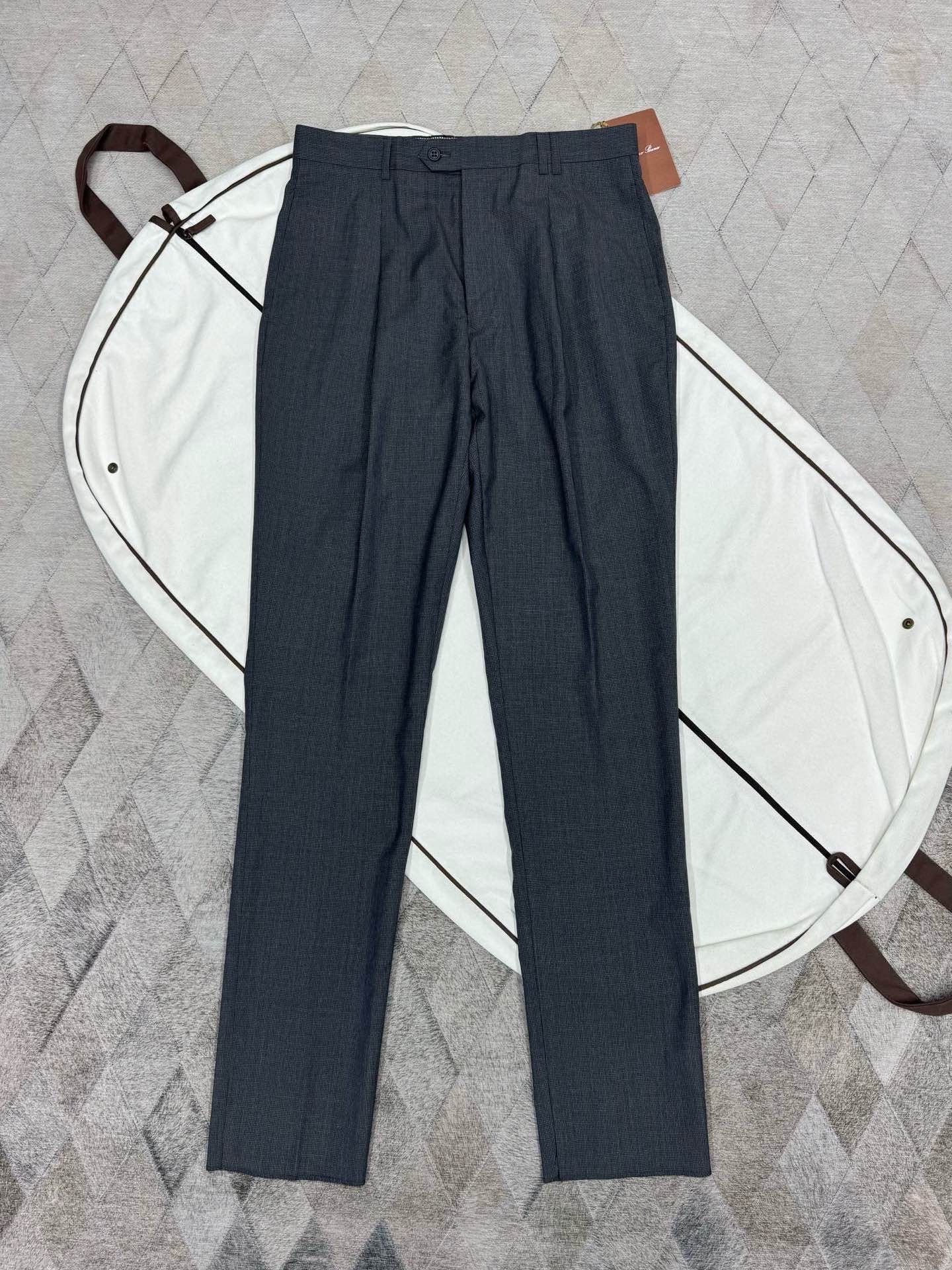 Loro Piana Loro Piana Super 110's Wool Mohair Casual Pants Size 38 Size US 38 / EU 54 - 1 Thumbnail