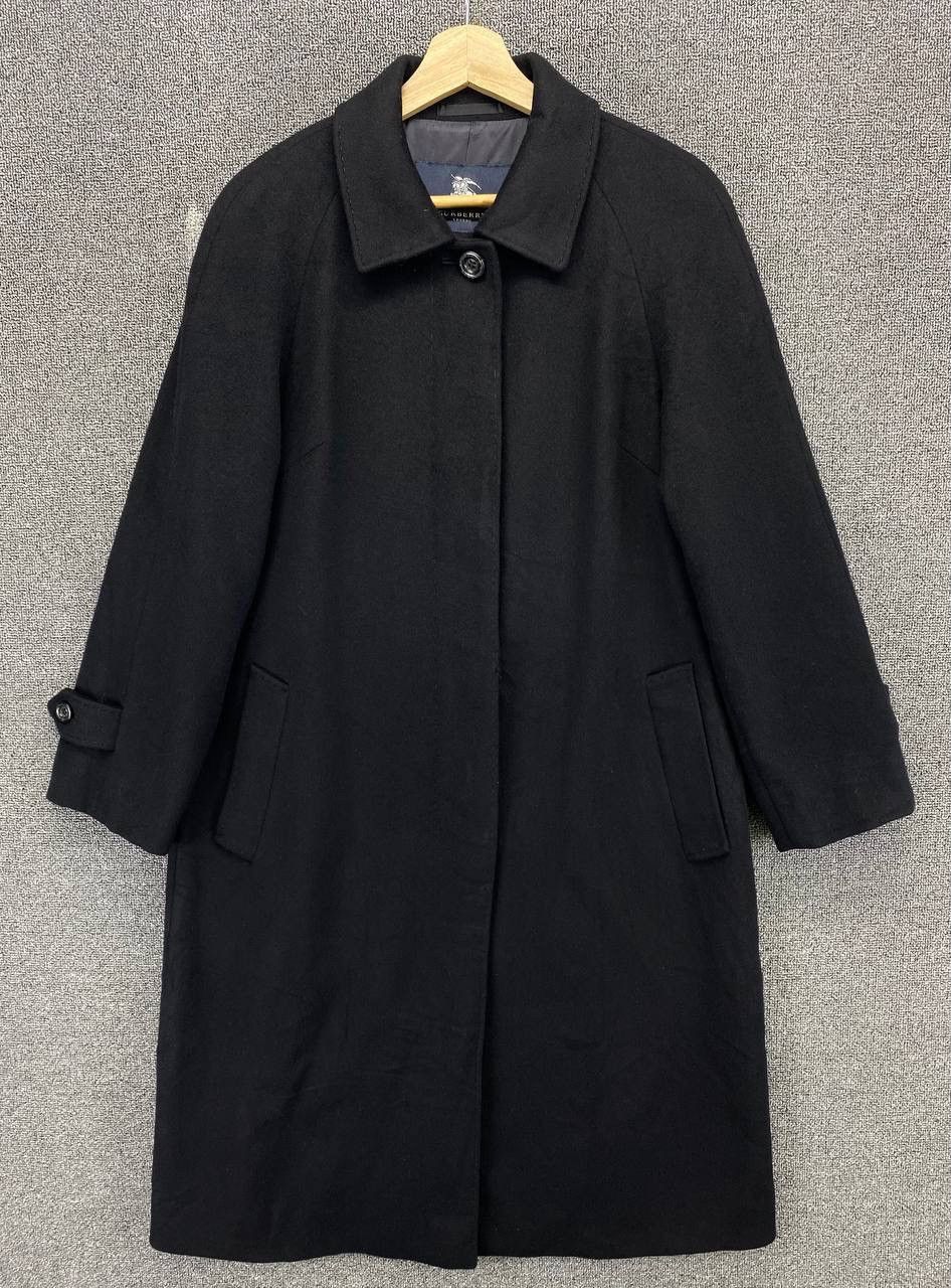 Burberry Vintage Burberry London Black Cashmere Long Jacket Size S / US 4 / IT 40 - 1 Thumbnail
