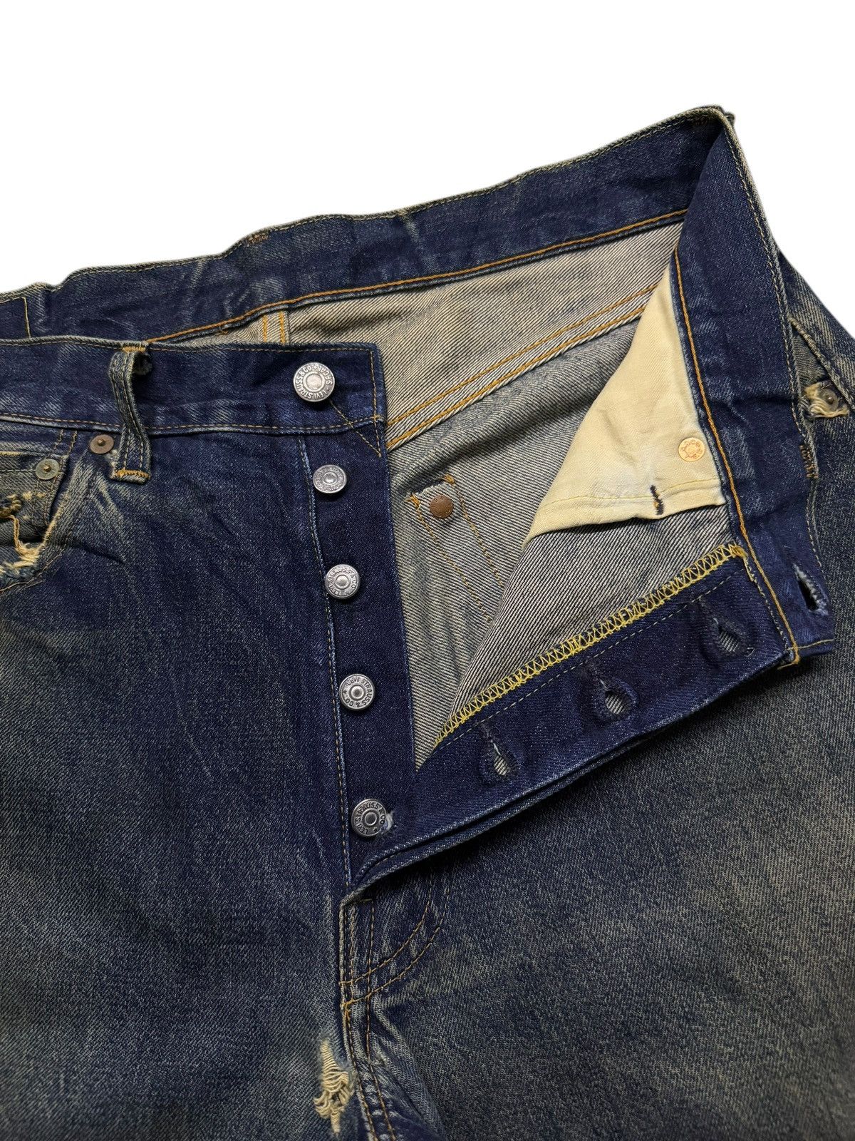 Levi's Vintage Clothing Vintage 00s Levi’s 501 Selvedge Big E USA Made 555 | W32 Size US 32 / EU 48 - 12 Thumbnail