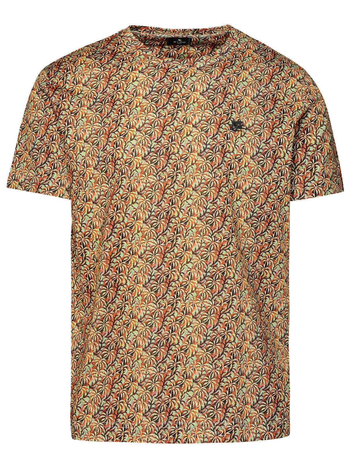 image of Etro Multicolor Cotton T-Shirt, Men's (Size Medium)