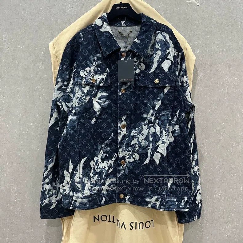 Louis Vuitton Tie-Dye Old Flower Full Print Denim Jacket