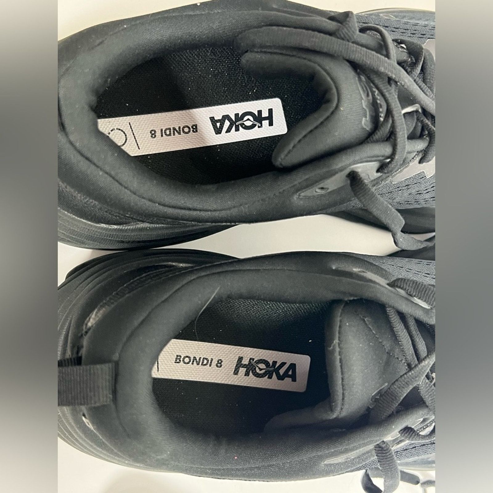 Hoka Hoka Men's Bondi 8 Lace Up Athletic Running Shoes WORN ONCE Size US 10 / EU 43 - 10 Thumbnail