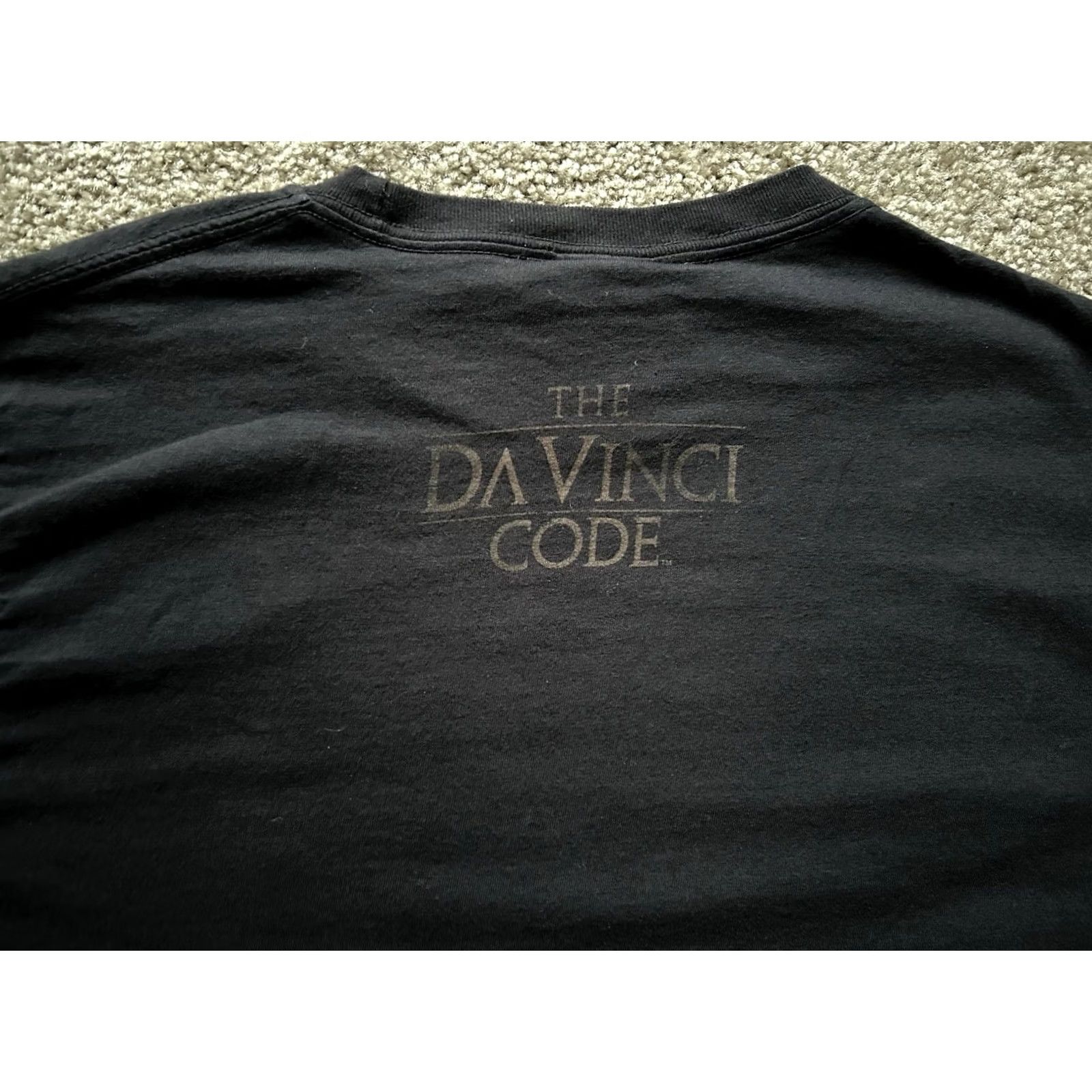 Vintage VINTAGE Da Vinci Code Movie Promo T Shirt Women’s M Black Short Sleeve Cotton Casual Sleeve Shirt Womens Movie Mens? Size M / US 6-8 / IT 42-44 - 4 Thumbnail