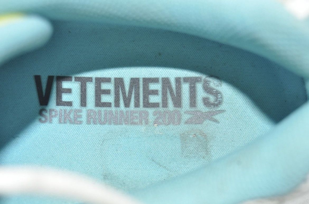 Vetements Vetements - Reebok - S/S19 - Reebok Spike Runner 200 Size US 7.5 / IT 37.5 - 9 Thumbnail
