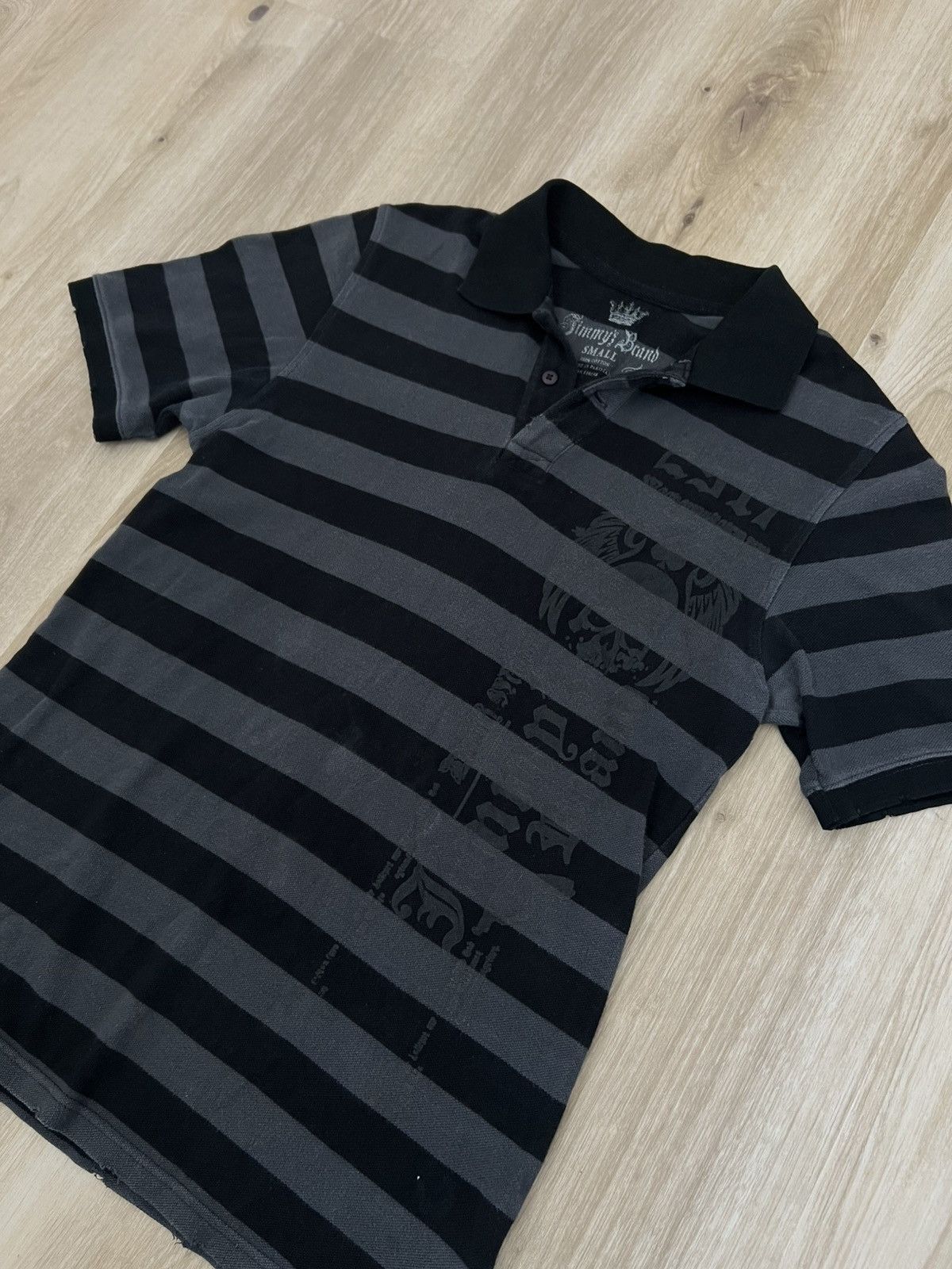 Japanese Brand Y2k drain jimmy’s brand drain affliction style polo Size US M / EU 48-50 / 2 - 11 Thumbnail