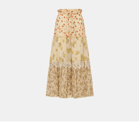 image of Dior O1Bcso1Str0524 Skirt In Multicolor, Women's (Size 28)