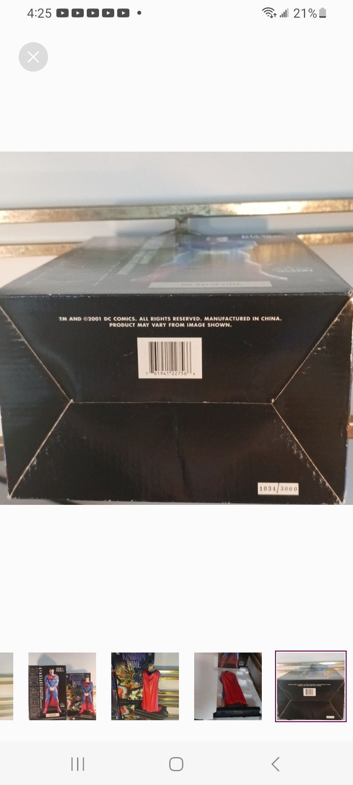 Other 2001 DC DIRECT KINGDOM COME LIMITED EDITION SUPERMAN Size ONE SIZE - 8 Thumbnail