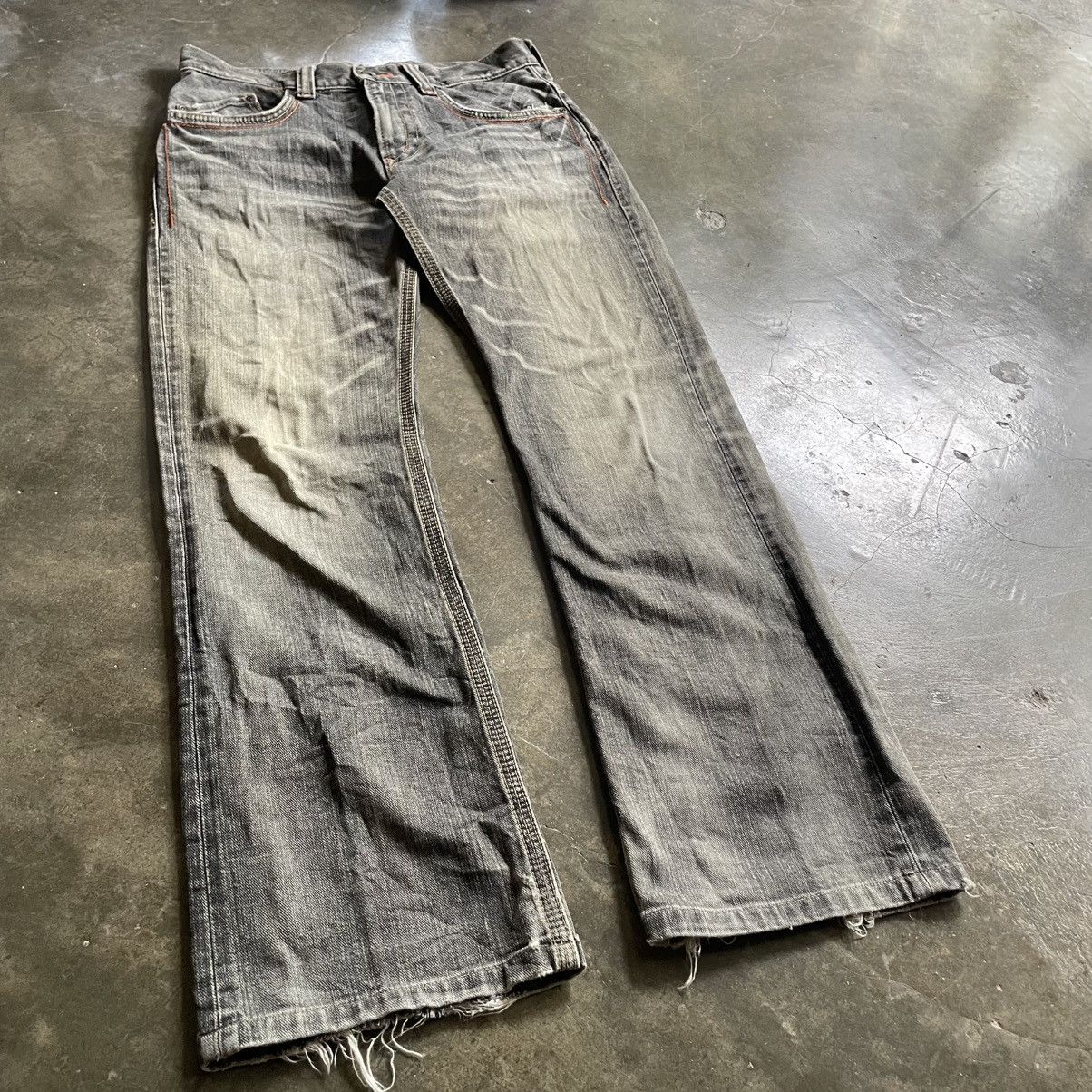 Edwin Vintage Edwin Exclusive Distress Mud Washed Distressed 🍒 Size US 30 / EU 46 - 2 Thumbnail