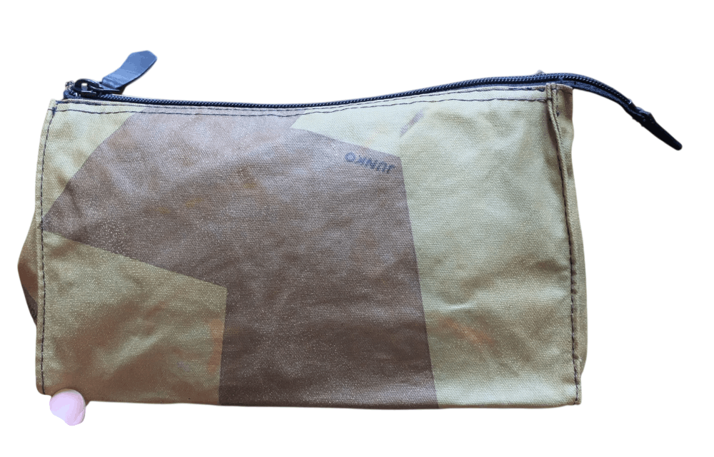 Mr. Junko Junko Pouch Bag Green Brown Coated Fabric Size ONE SIZE - 1 Thumbnail