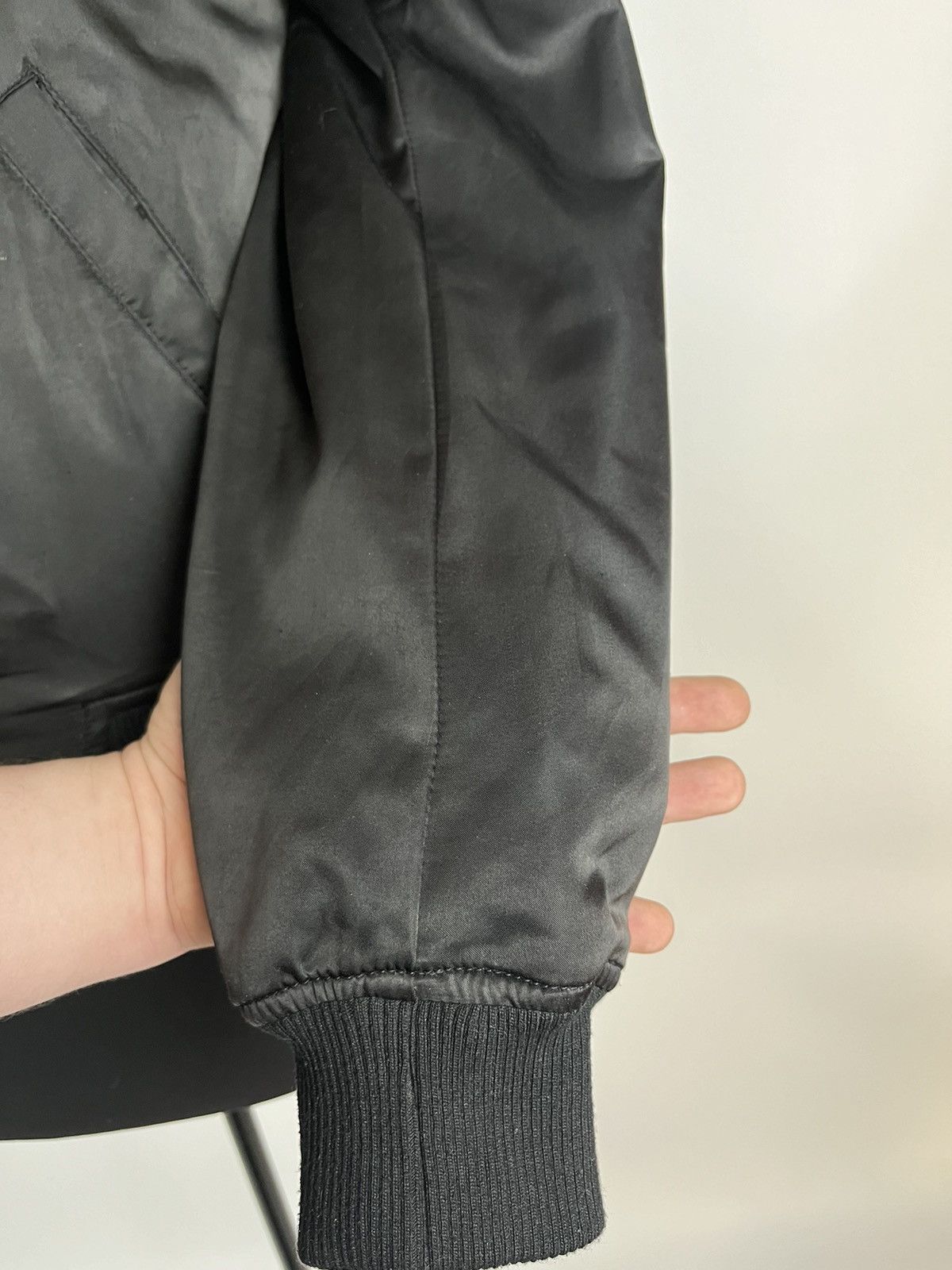 Designer × Diesel Diesel Wild Spirit Embroidered Satin Bomber Jacket Black S Size US S / EU 44-46 / 1 - 10 Thumbnail