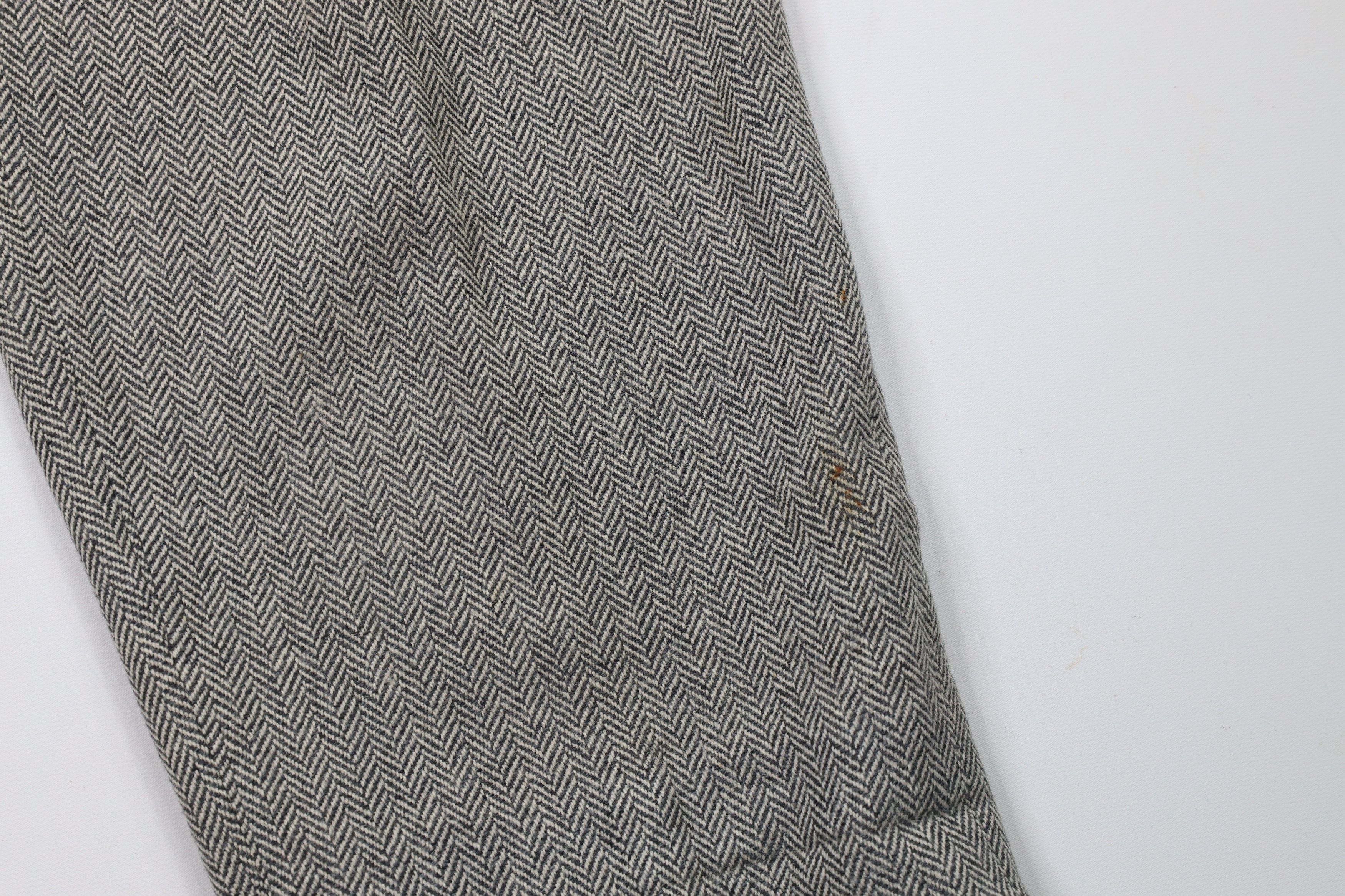 Vintage Vintage 90s Streetwear Wool Cashmere Tweed Herringbone Pants Size US 36 / EU 52 - 5 Thumbnail