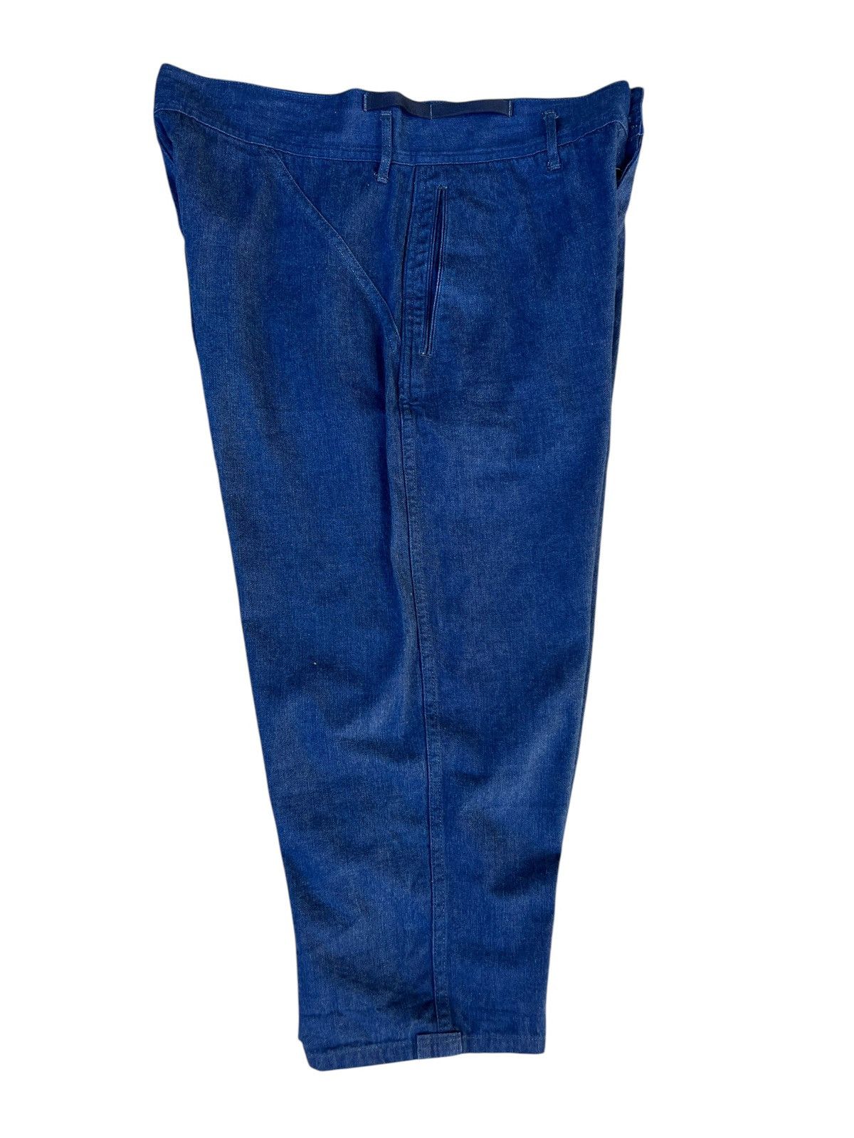 Chimala Chimala Indigo Blue Denim Cropped Baggy Trouser Pant Size US 32 / EU 48 - 18 Thumbnail
