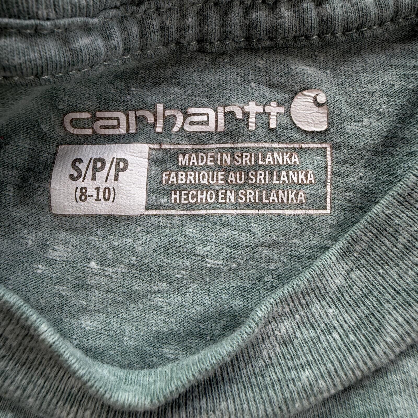 Carhartt Carhartt Youth Small 8-10 Long Sleeve Pocket T Shirt Green Size US S / EU 44-46 / 1 - 4 Thumbnail