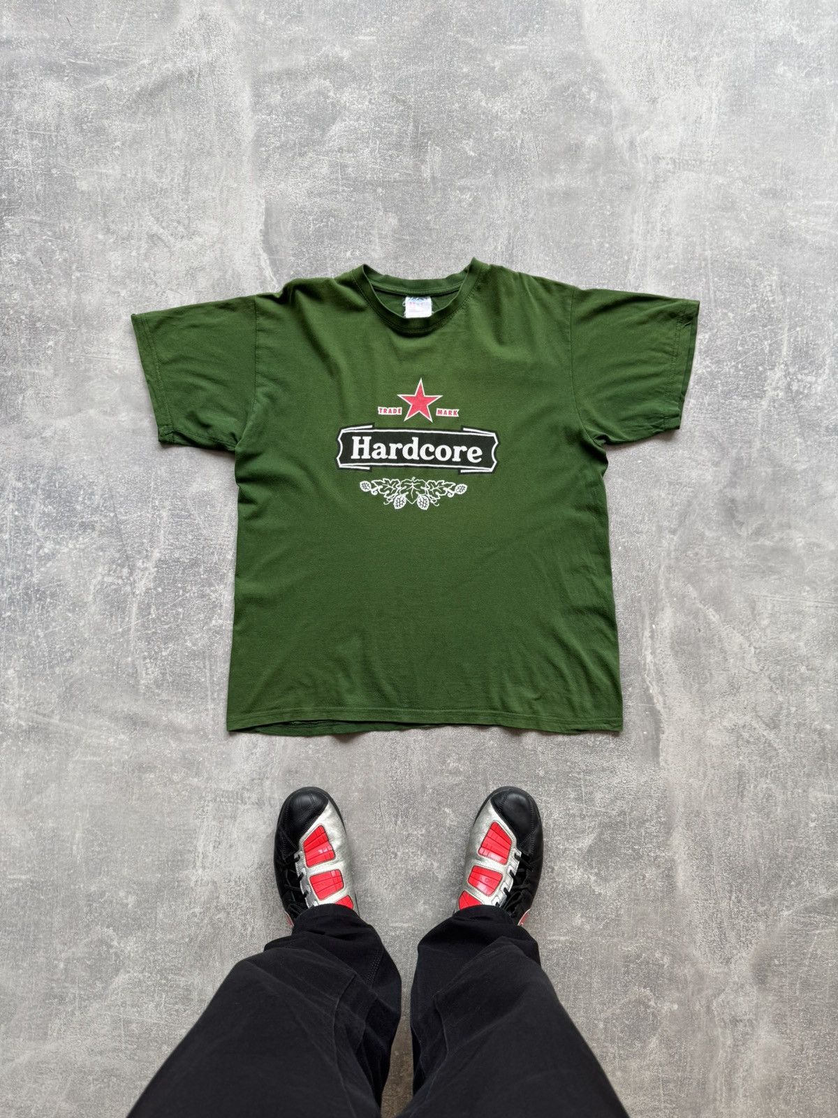 Band Tees × Heineken × Vintage 90s Hardcore Heineken Distressed Rare Tshirt Size US M / EU 48-50 / 2 - 1 Thumbnail