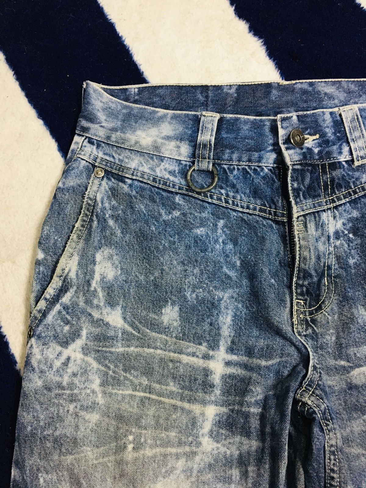 Japanese Brand Anti Label Acid Wash Jeans (16) Size US 30 / EU 46 - 15 Thumbnail