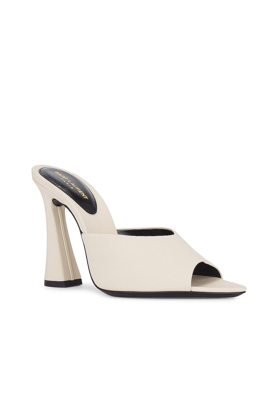Saint Laurent Paris oc11z1125 Suite Mules in Crepe De Chine in White Size US 6 / IT 36 - 2 Thumbnail