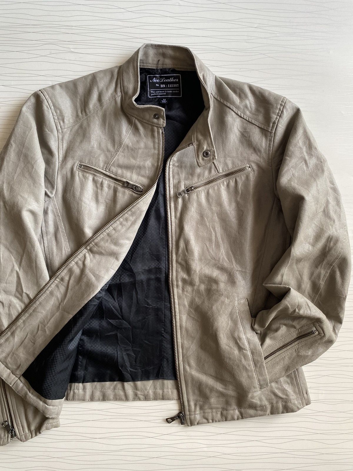 14th Addiction × Japanese Brand × Uniqlo Vintage Neo Leather Motorcyle Jacket Size US M / EU 48-50 / 2 - 17 Thumbnail