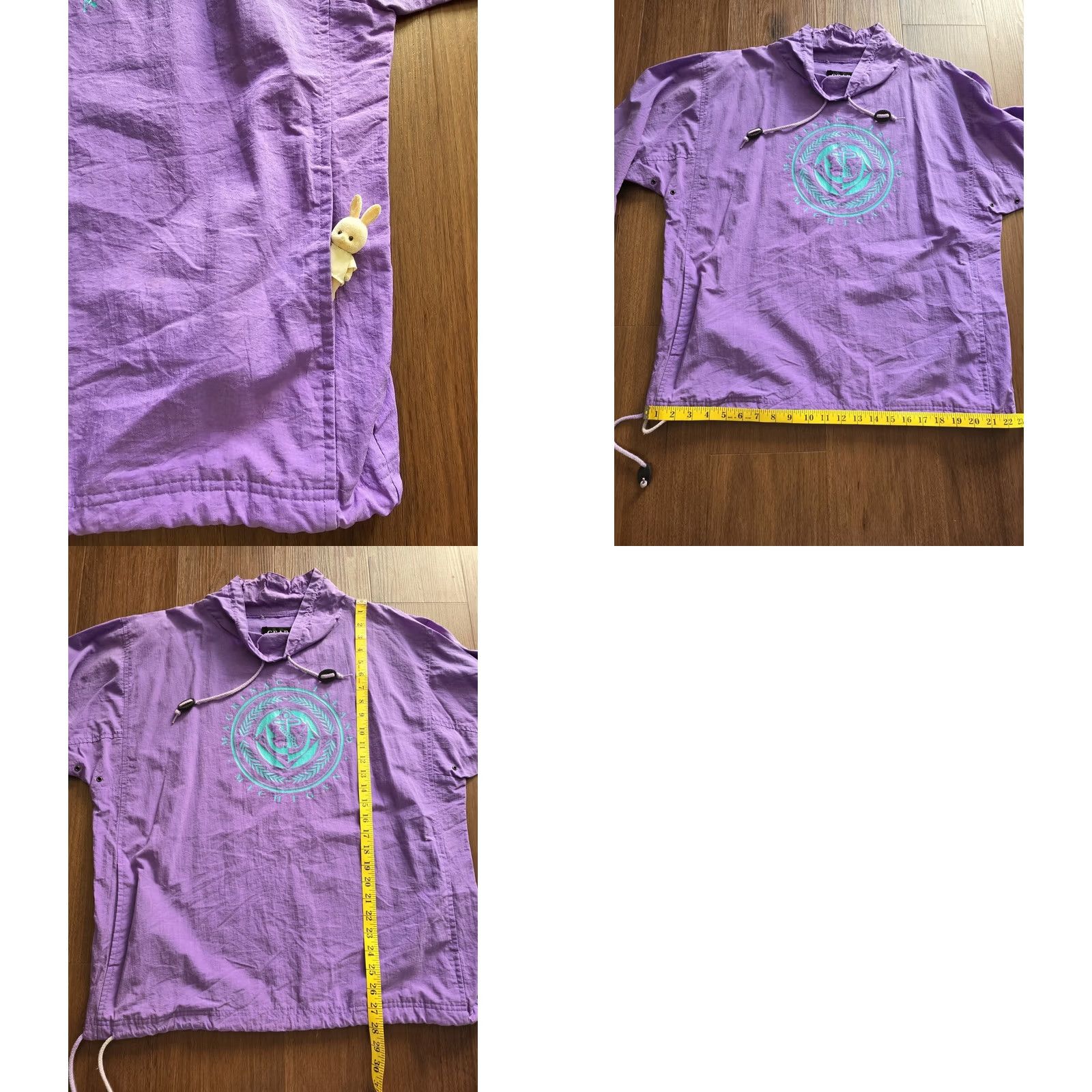 Vintage VINTAGE Mackinac Island Purple Wind Breaker Jacket Unisex Medium-XL 80s 90s GEAR FOR SPORTS Windbreaker Jacket Womens Mens Size M / US 6-8 / IT 42-44 - 9 Thumbnail