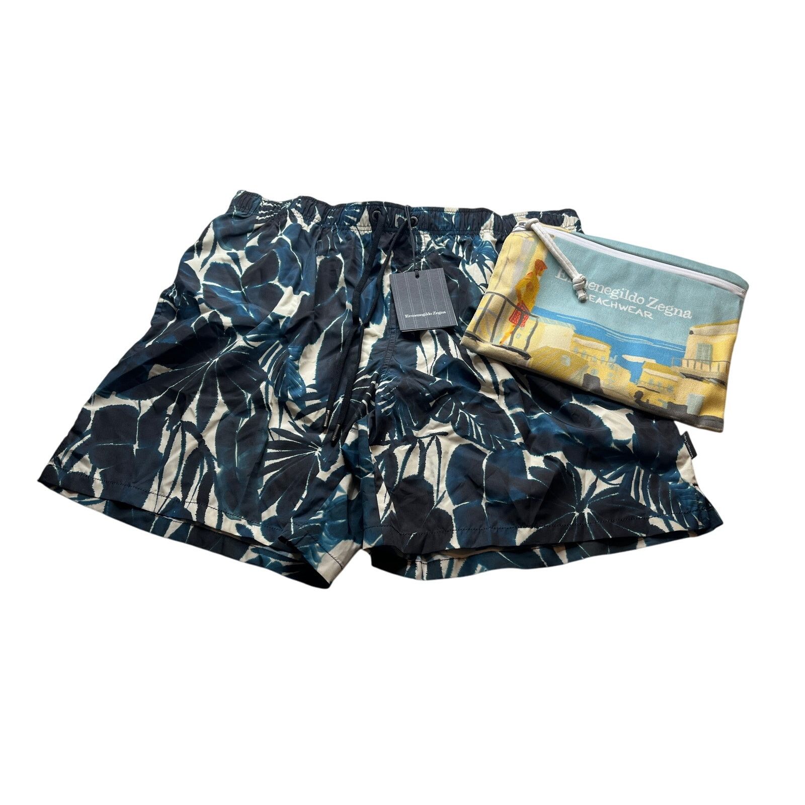 11-57(1) ERMENEGILDO ZEGNA Men's Swim Short Mid Teal XL