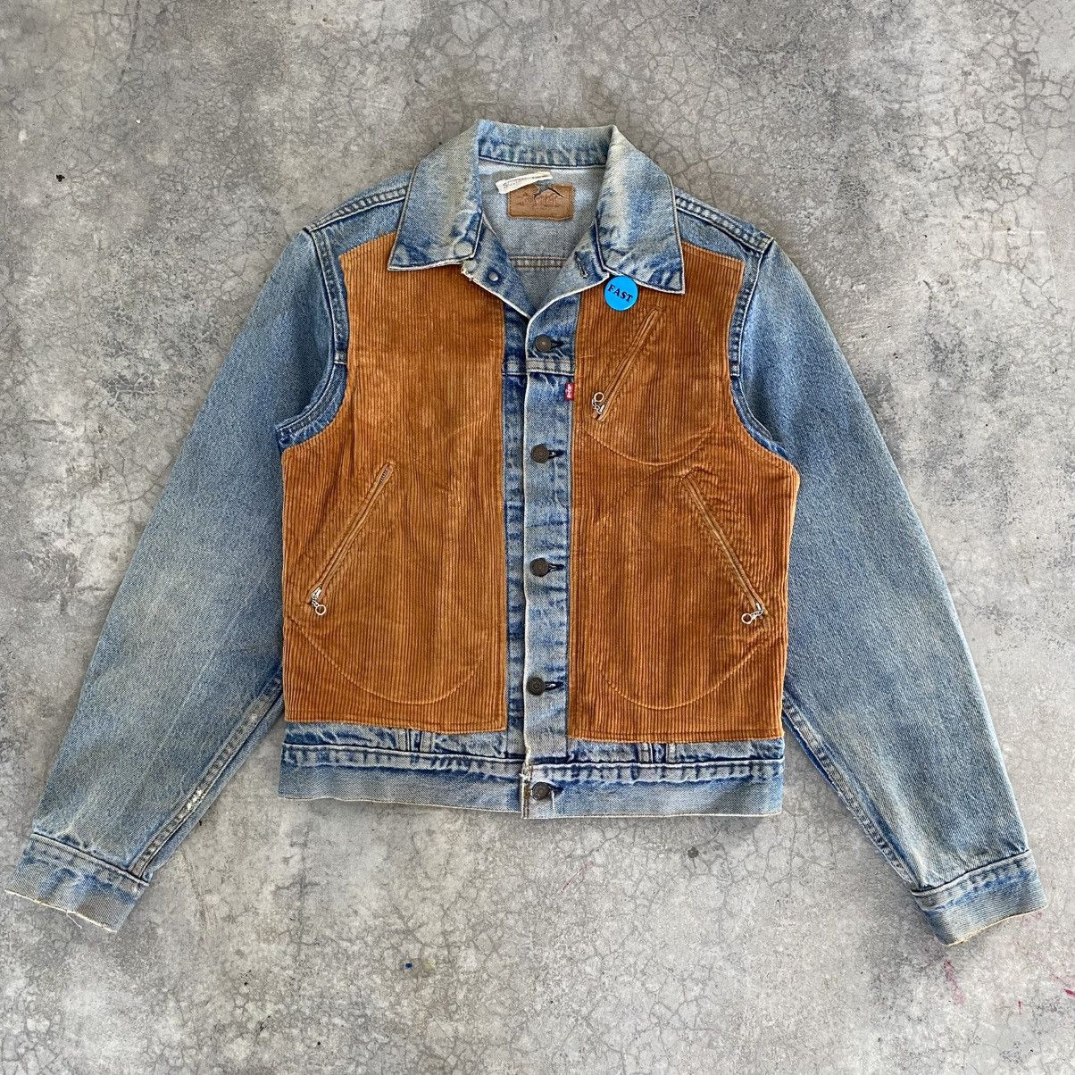 Sonic Lab 80’s Levis X Sonic Lab Reconstructed Panel Trucker Jacket Size US M / EU 48-50 / 2 - 4 Thumbnail