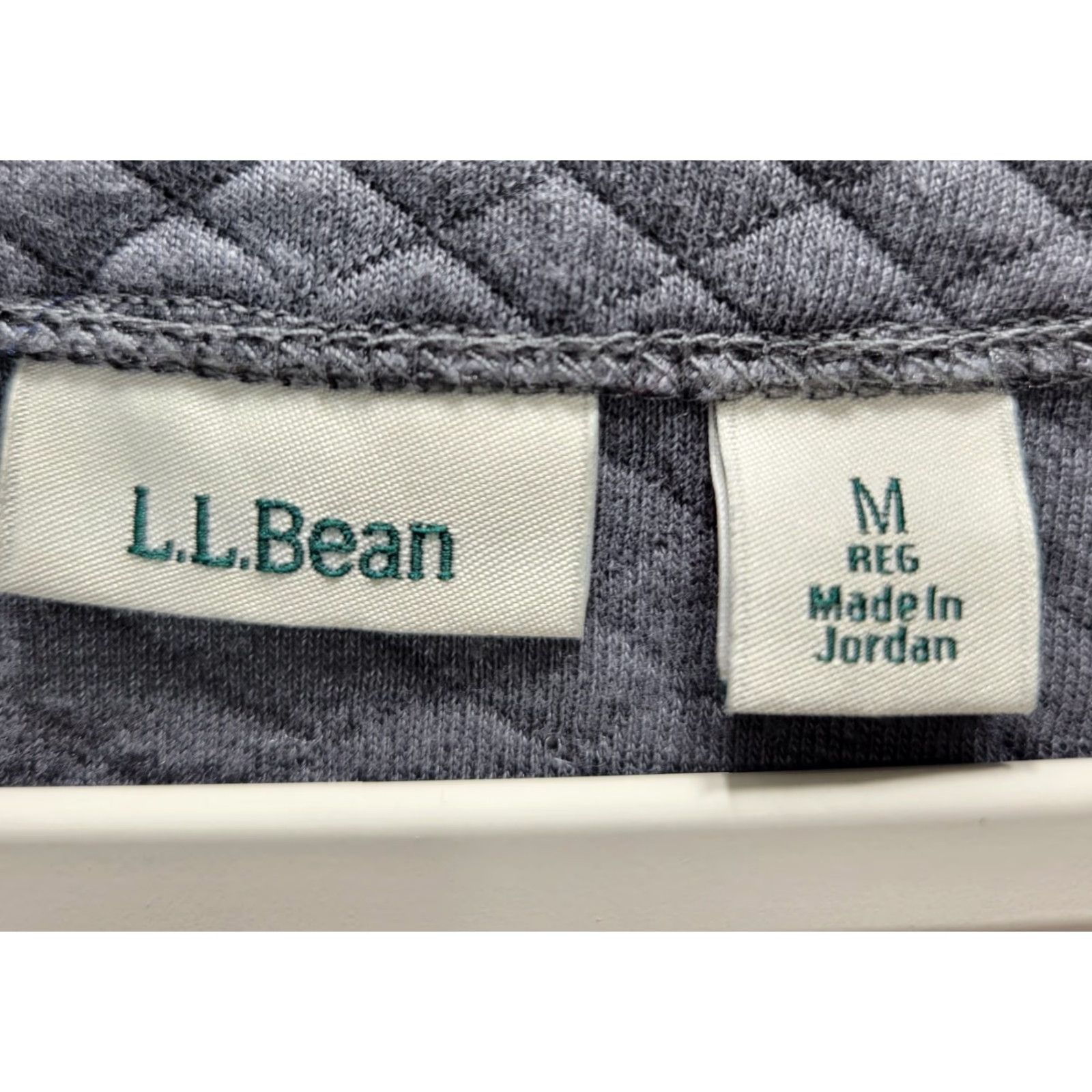 Vintage L.L. Bean Gray Textured Open Front Cardigan Jacket Cotton Blend Mid Length Sz M Womens Cardigan gray Cotton Blend Open Front Medium M Size M / US 6-8 / IT 42-44 - 3 Thumbnail