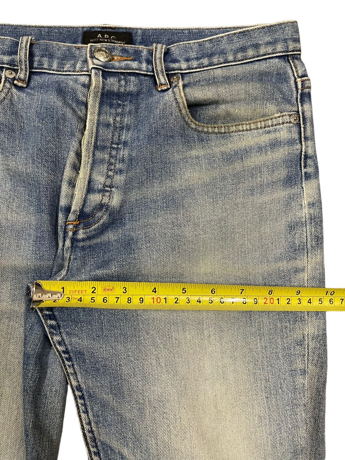 A.P.C. Vintage Japan Apc Blue Wash Style Distress Jeans Size US 30 / EU 46 - 13 Thumbnail
