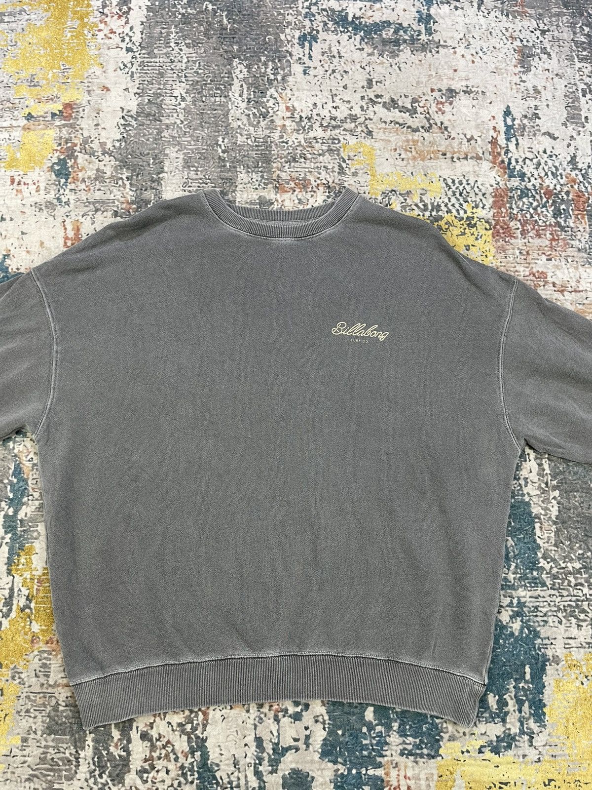 Billabong Vtg 90s Billabong Embossed Logo Faded Grey Sweatshirt Size US M / EU 48-50 / 2 - 6 Thumbnail