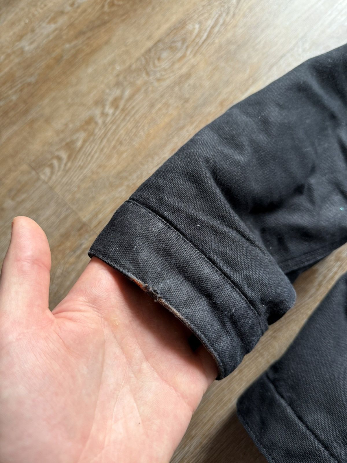 Carhartt × Vintage Vintage Carhartt Detroit Workwear Black Jacket Size US XXL / EU 58 / 5 - 4 Thumbnail